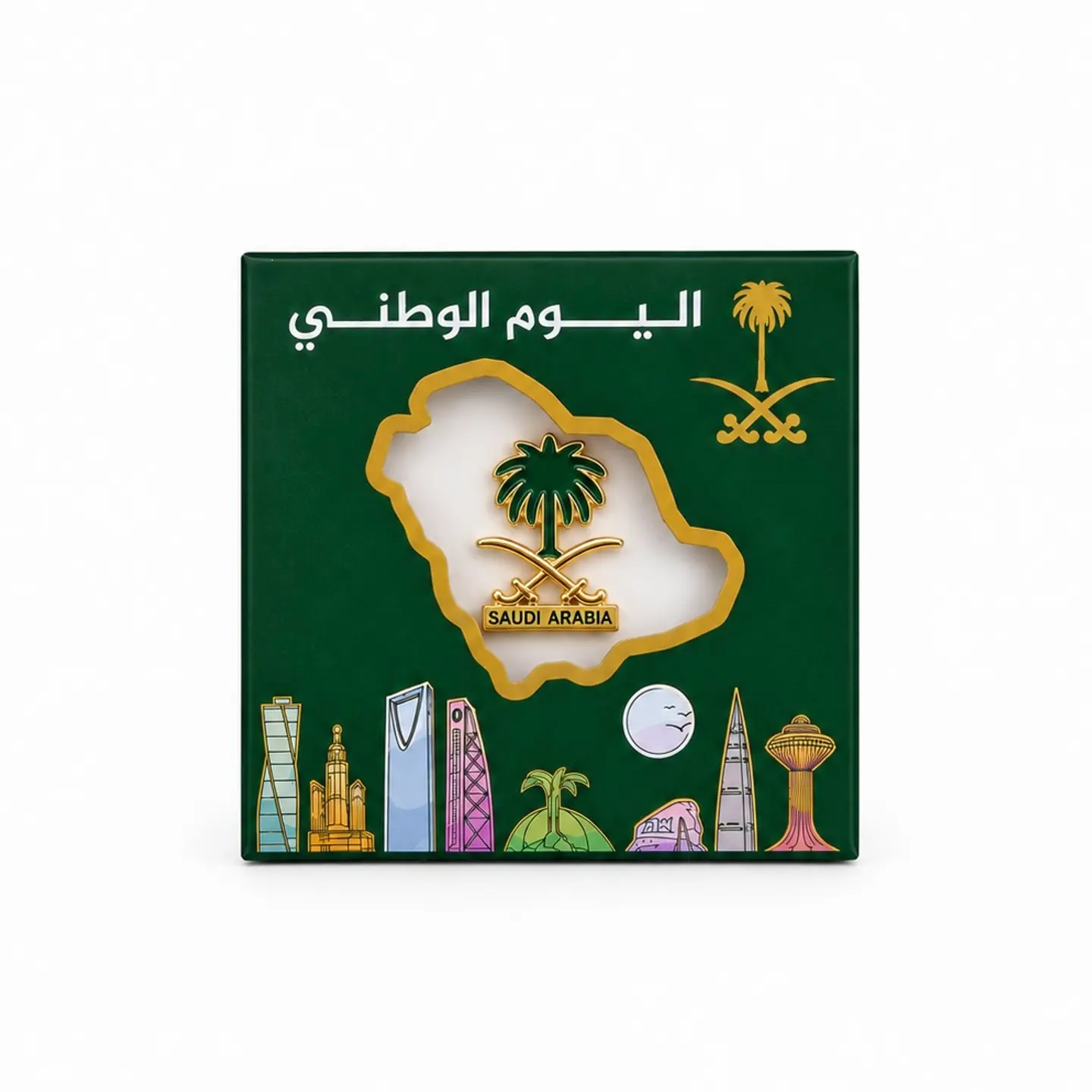 National Day Cardboard Brooch