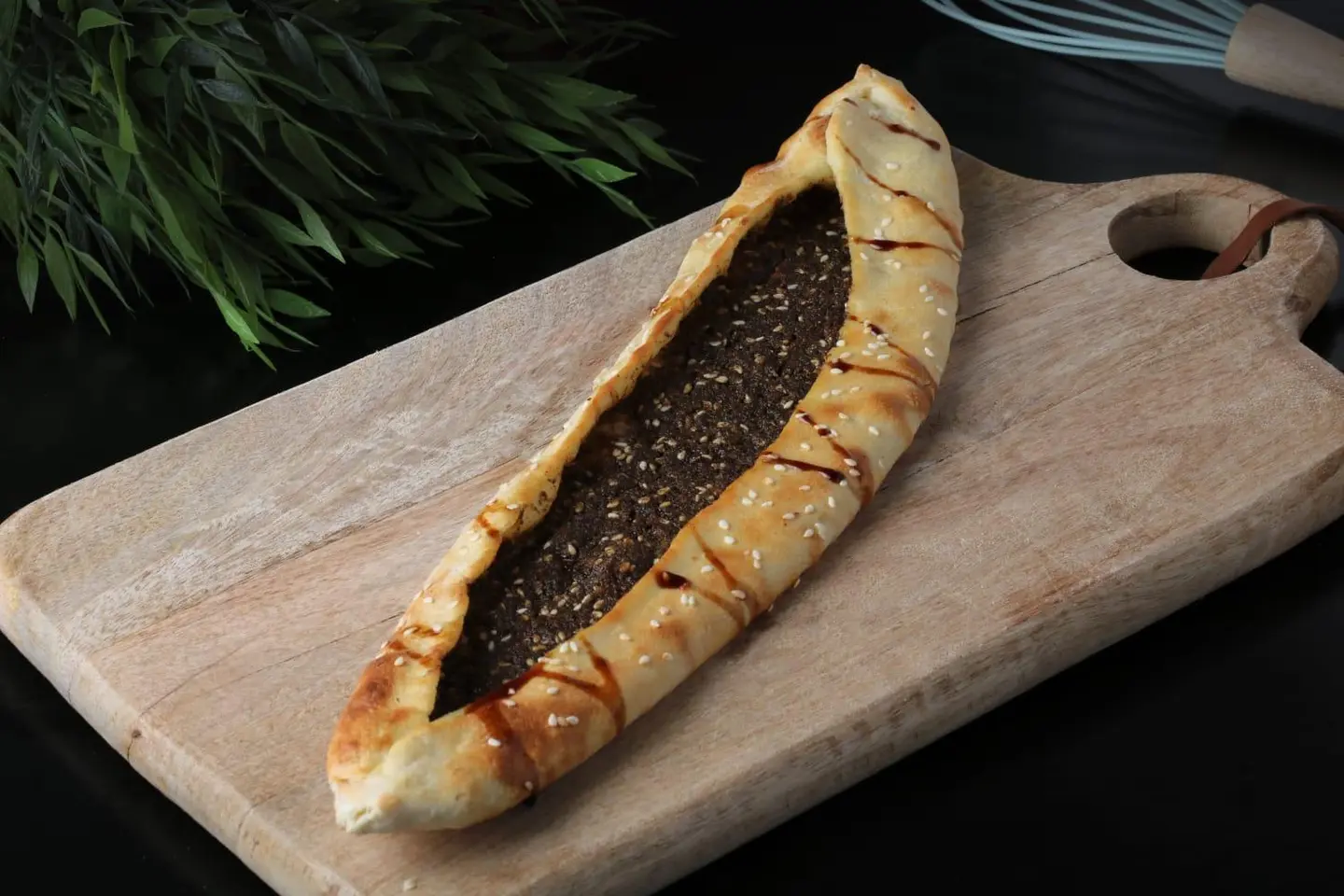 Zatar Pie With Pomegranate Molasses