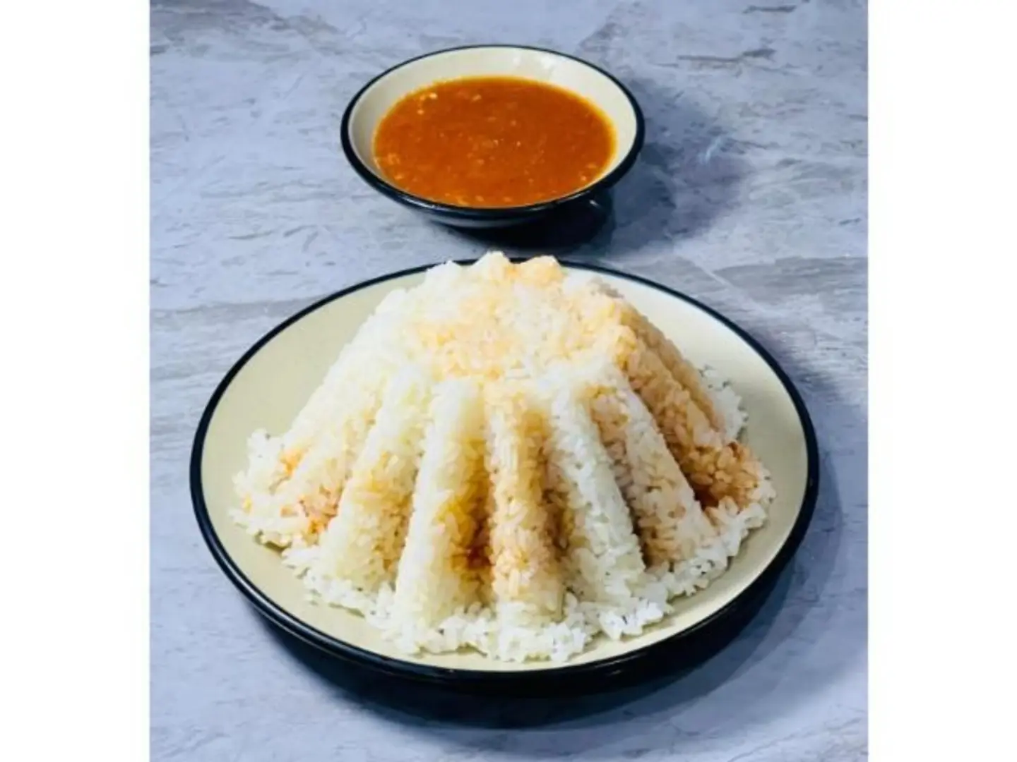 Plain Fattah With Egyptian White Rice