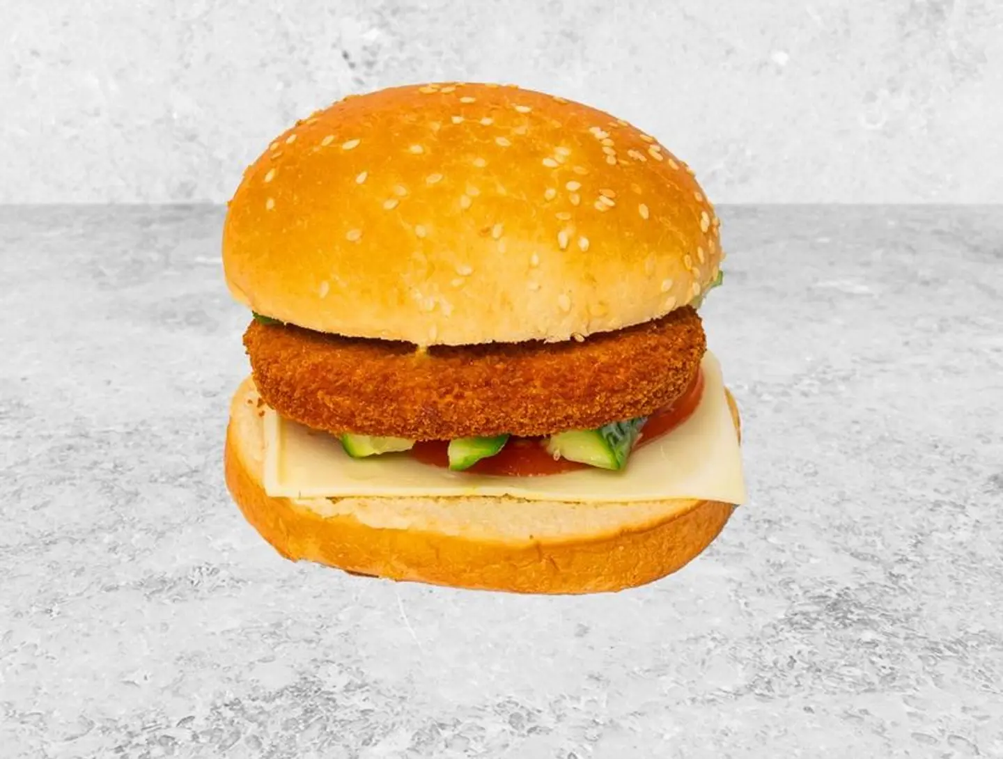 Chicken Burger Stuffed With Cheese