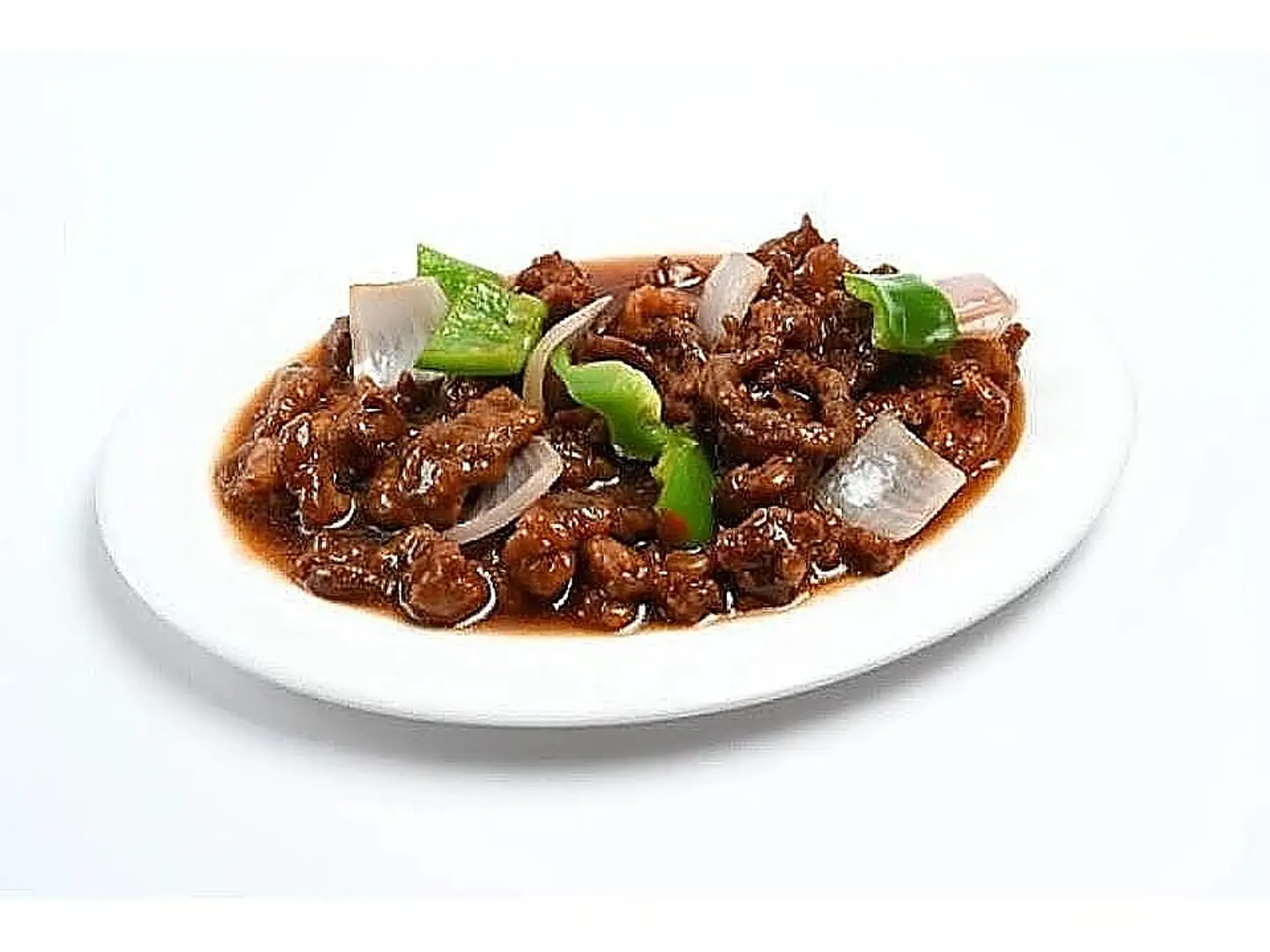 Meat With Green Pepper And Lemon