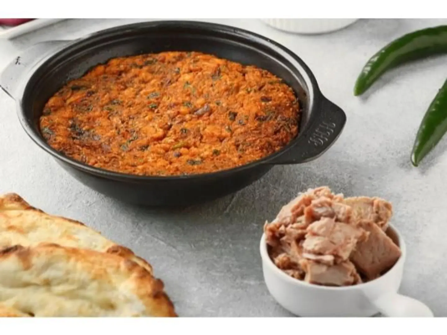 Plate Of Beans With Tuna