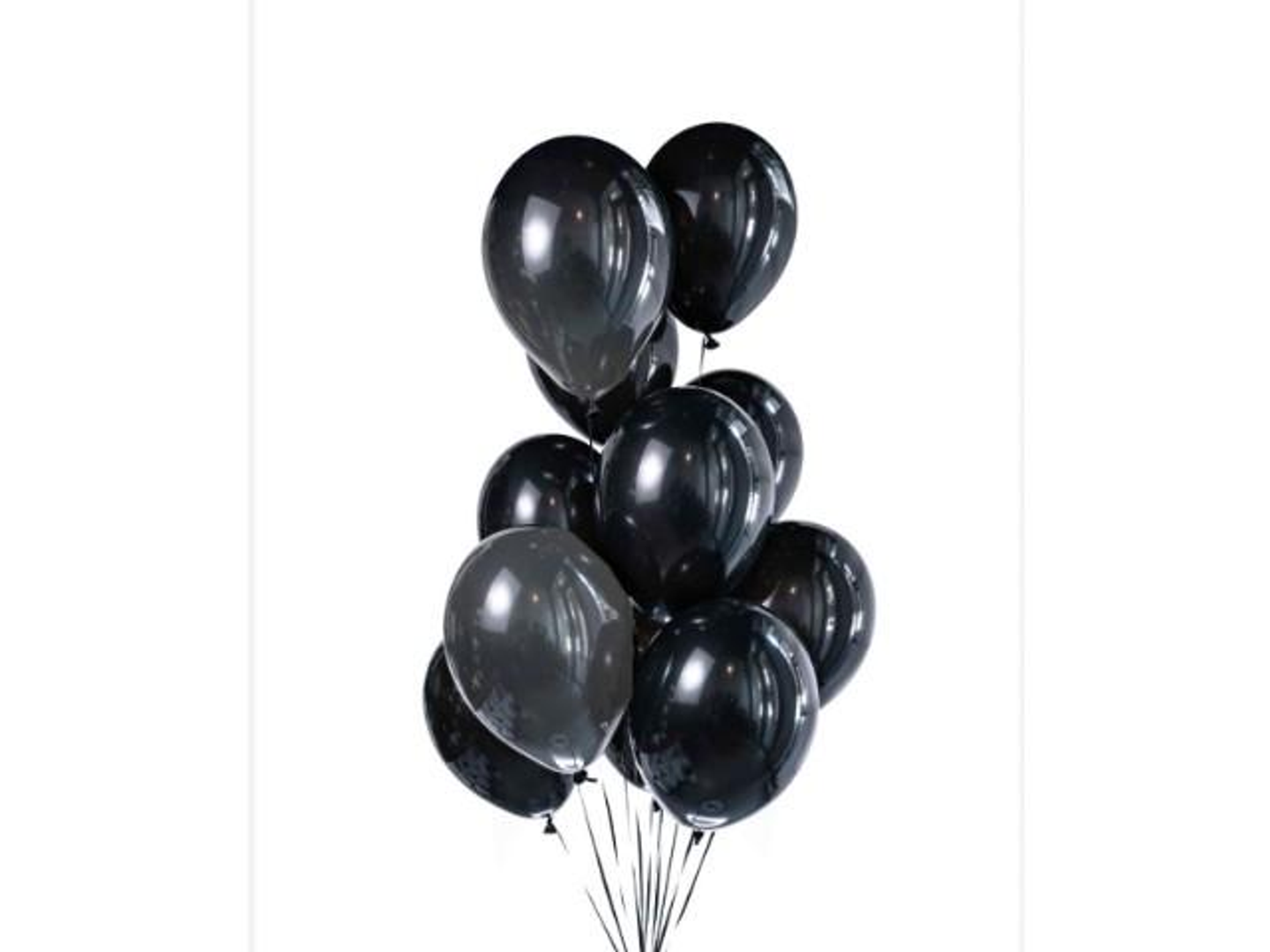 12 بالون هاليلوم اسود