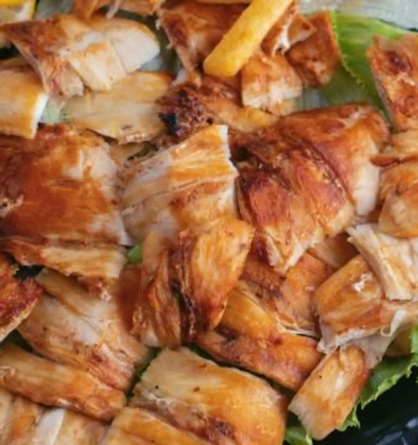 صحن شاورما دجاج دبل فرط شرحات