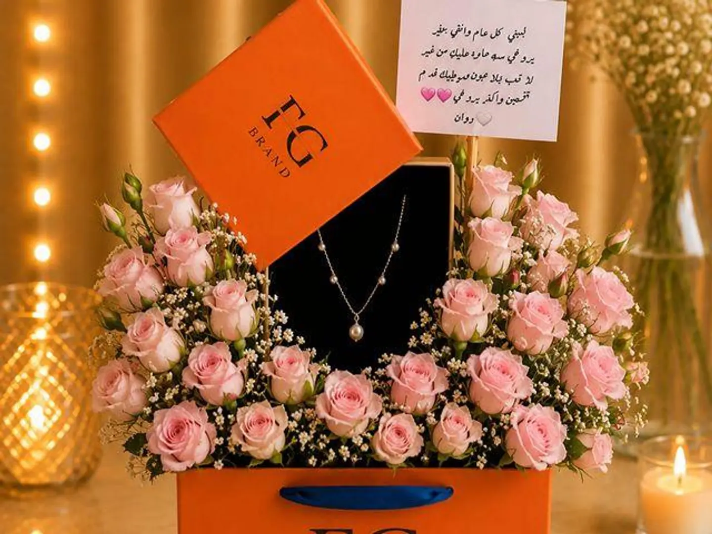 Necklace With A Changeable Flower 3