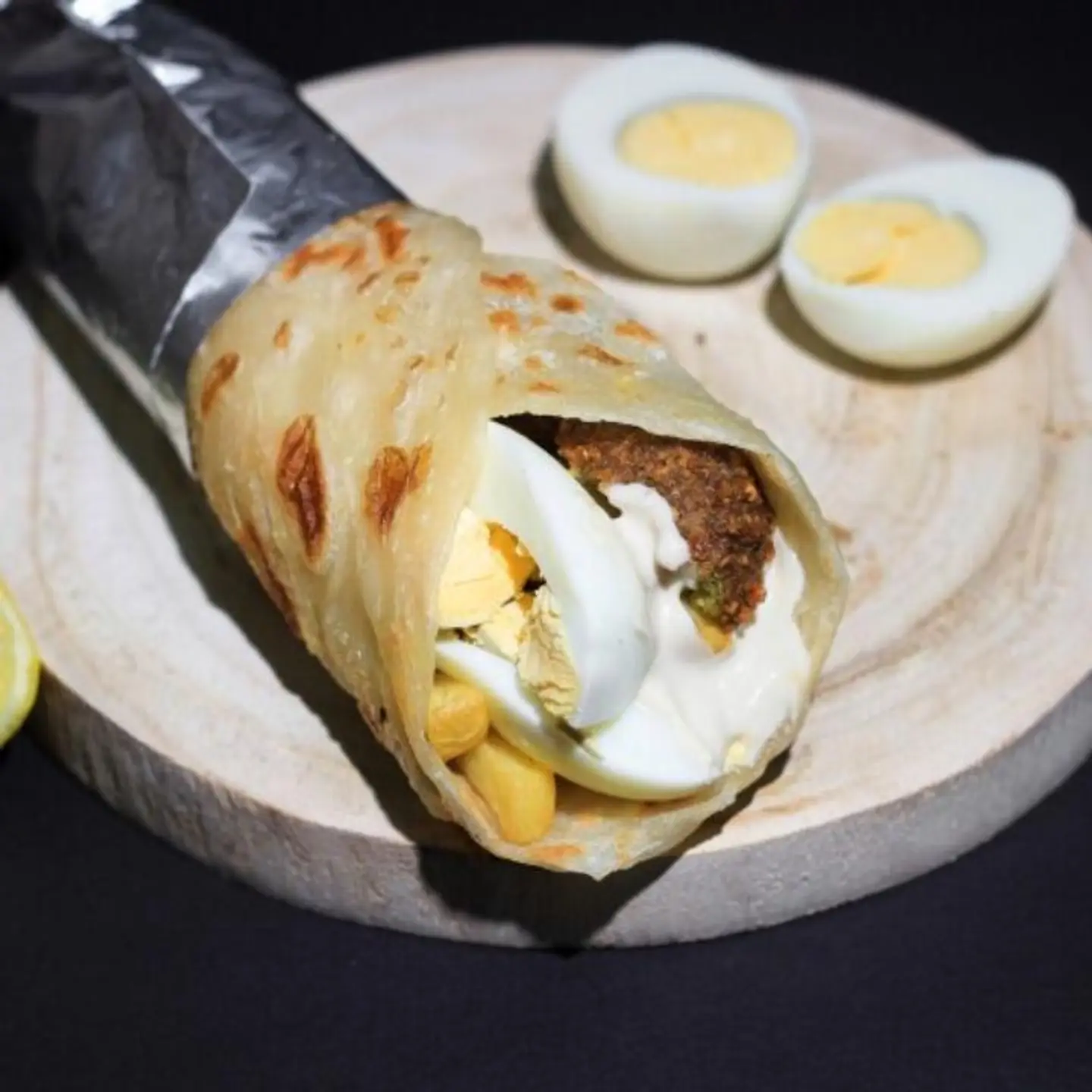 Chapati With Egg And Cheese