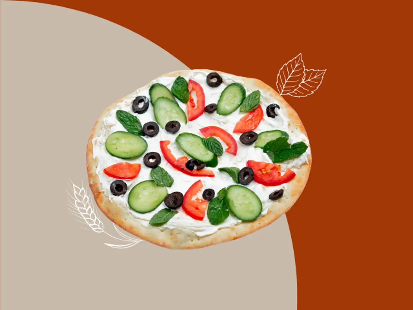 Mankousha Labneh With Vegetable