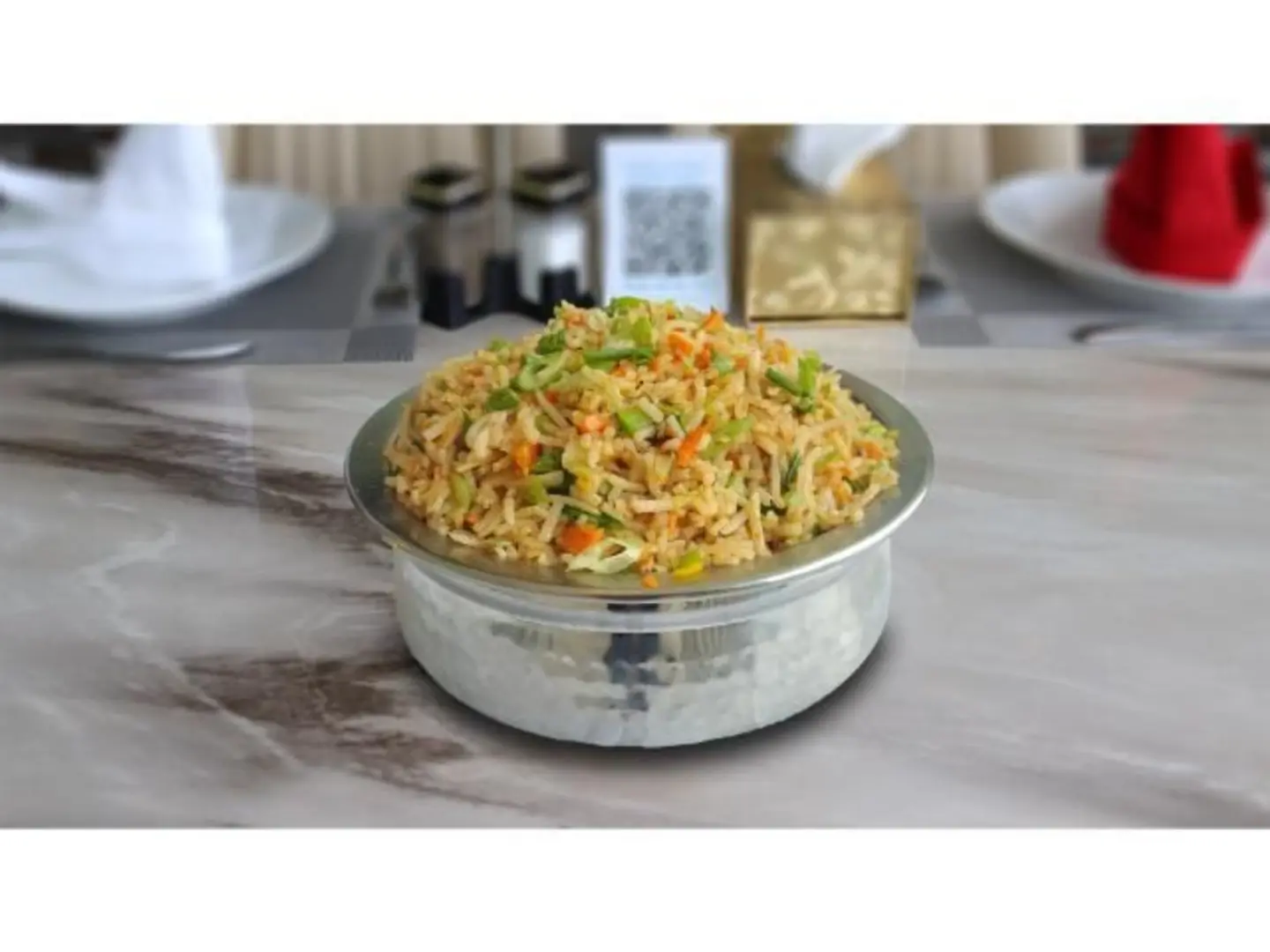 أرز مقلي بالخضار