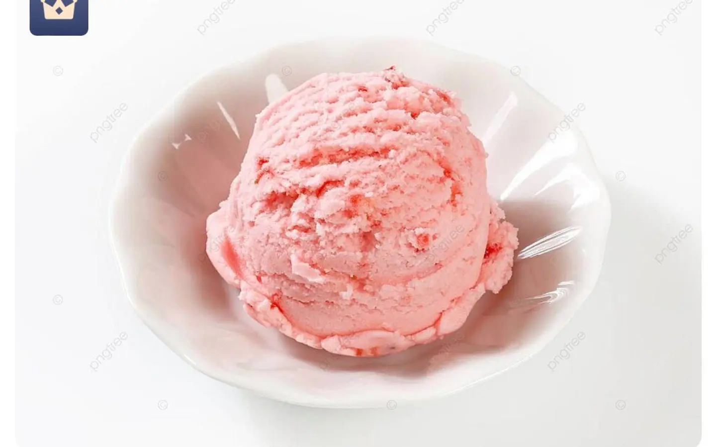 Strawberry Flavored Ice Cream