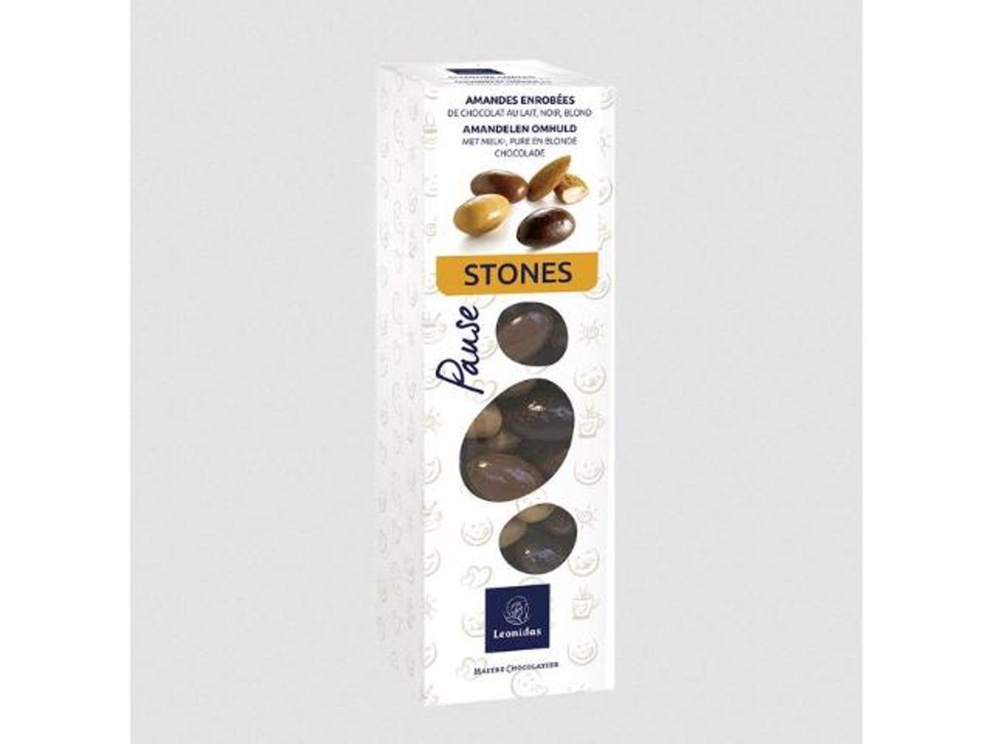 Box Of Almond Pieces Covered In Chocolate