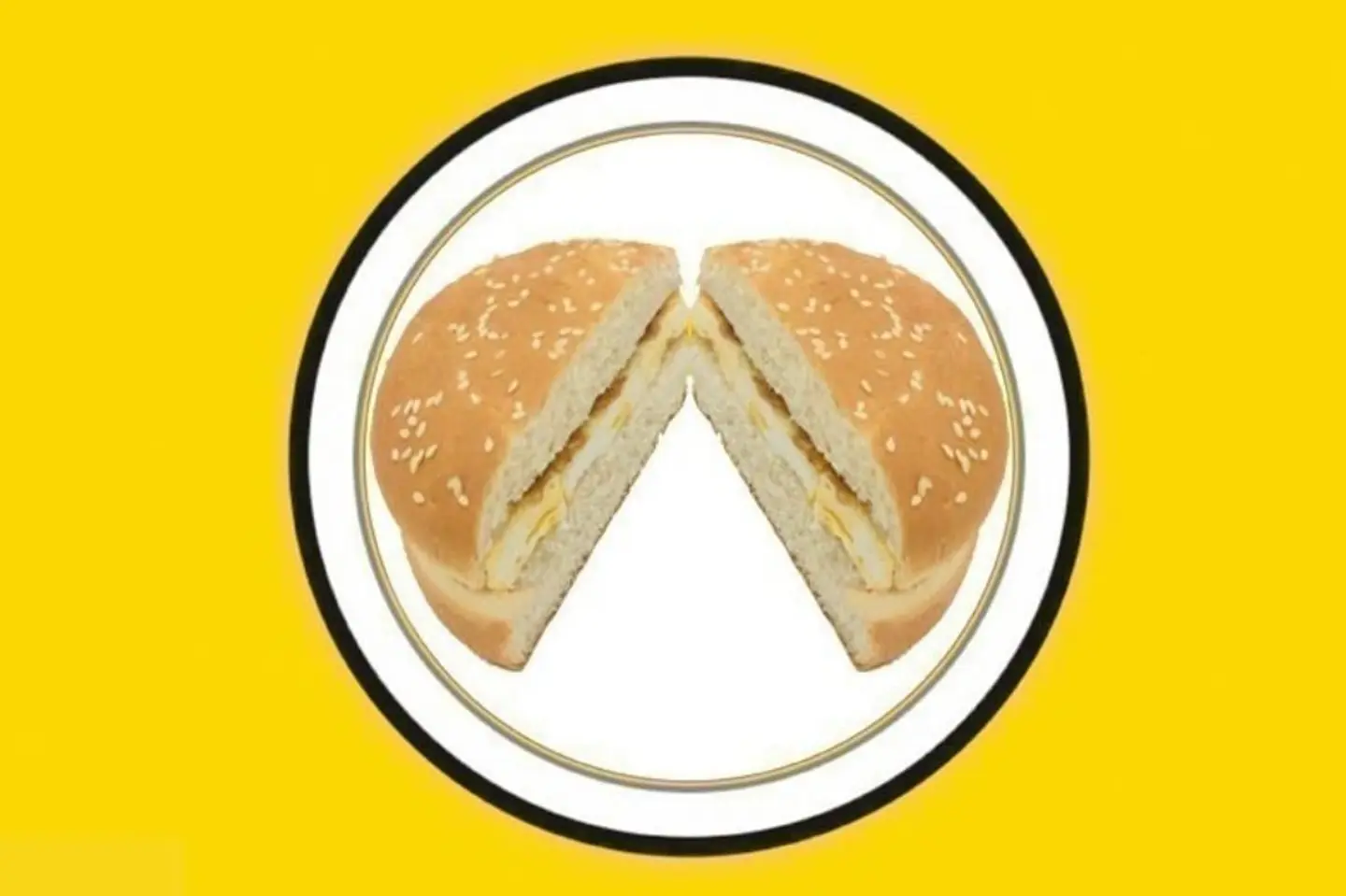 بيض مقلي بخبز البرجر