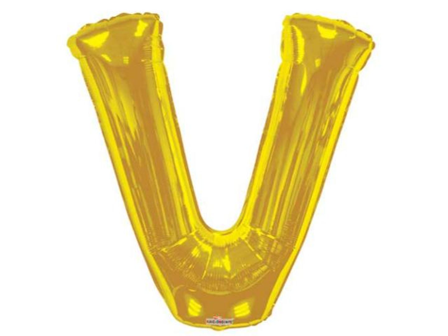 Helium V Balloon Gold