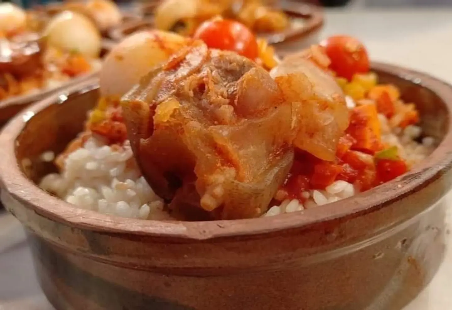 طاجن كوارع فته