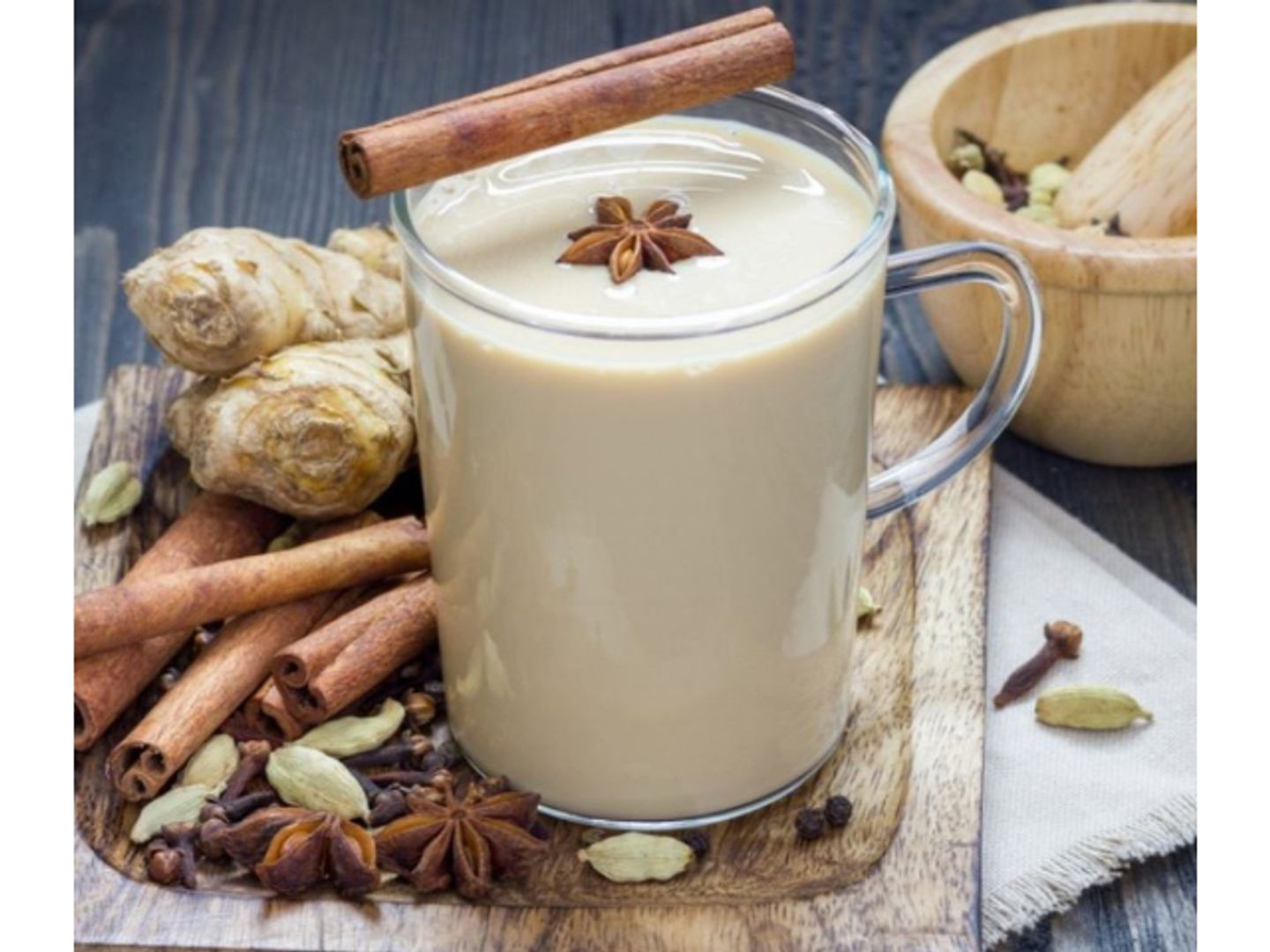 Cup Of Milk With Ginger