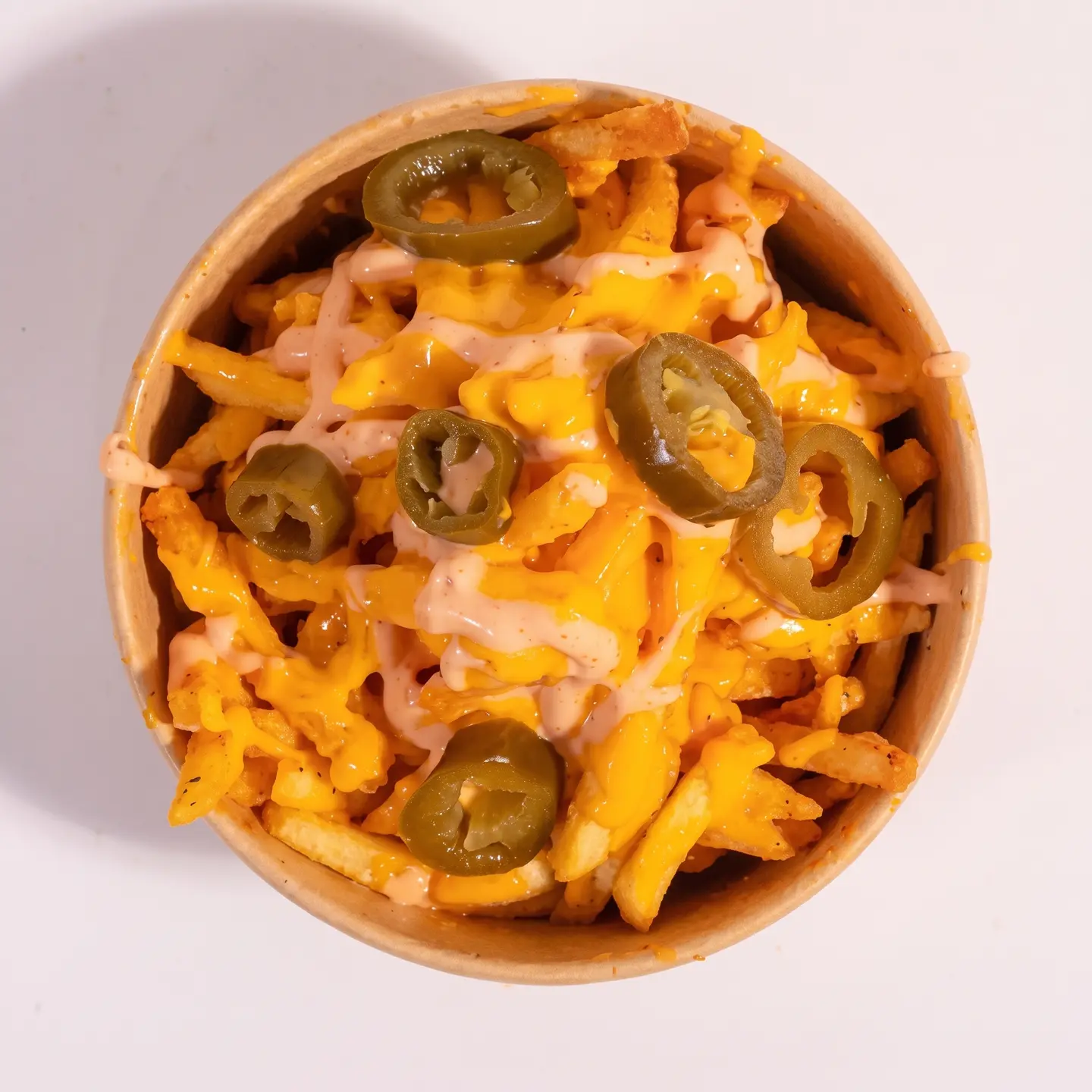Loaded Fries With Cheese And Jalapeño