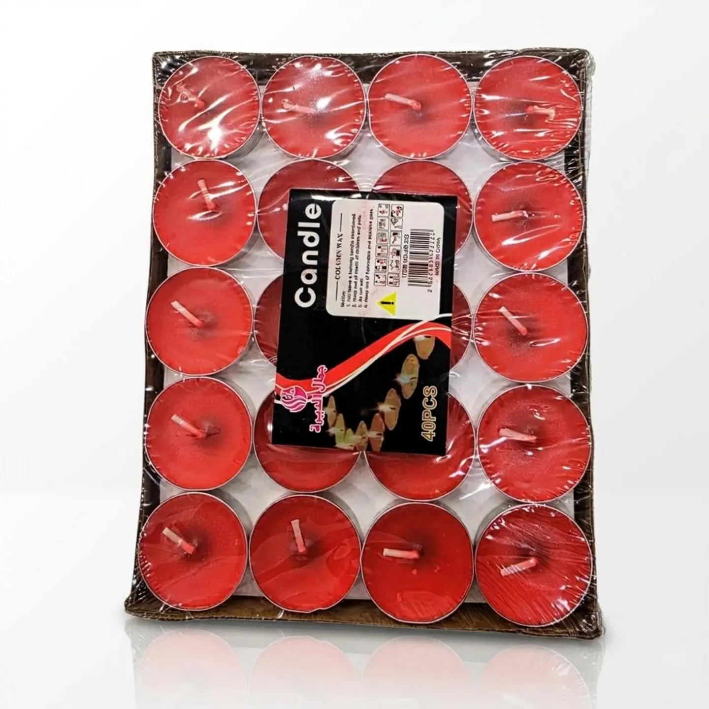 Red Celebration Candle Set (40 Pieces)