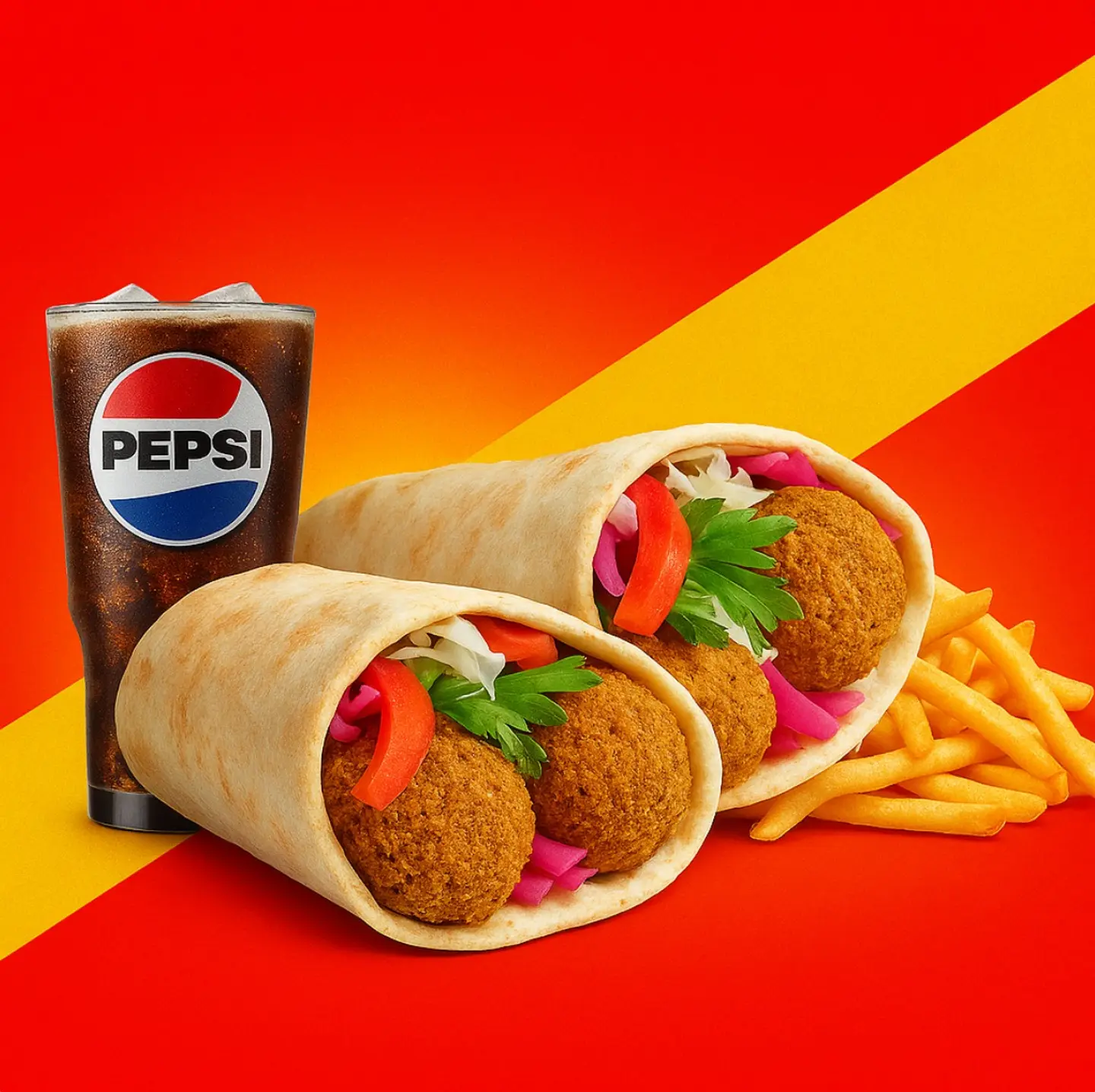 The Double Special Falafel Meal