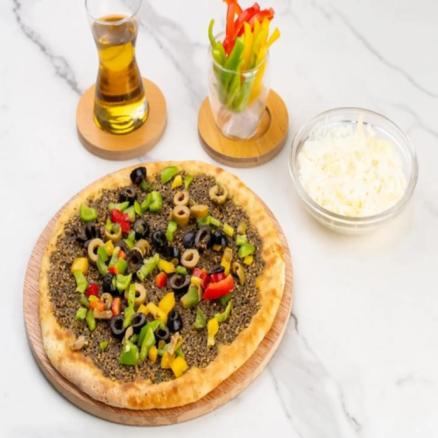 Zaatar And Vegetable Manakish