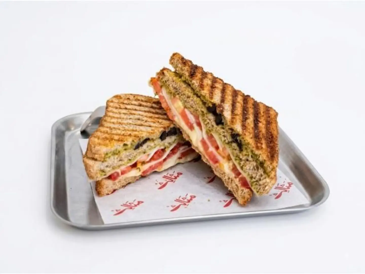 Mozzarella Pesto Toast Sandwich
