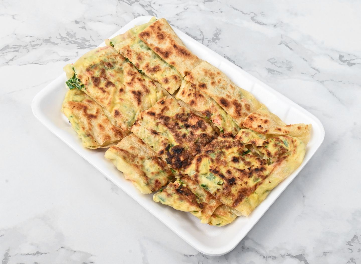 Cream Cheese Mutabbak With Vegetables
