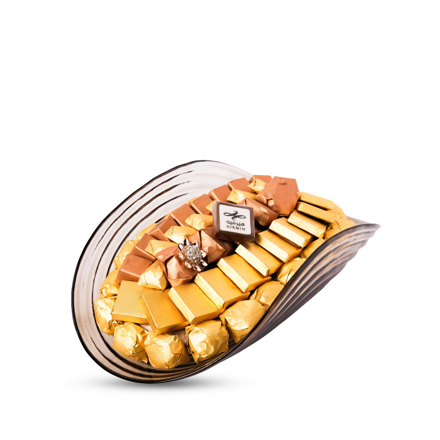 Luxury Glass Arch Shaped Chocolate Tray
