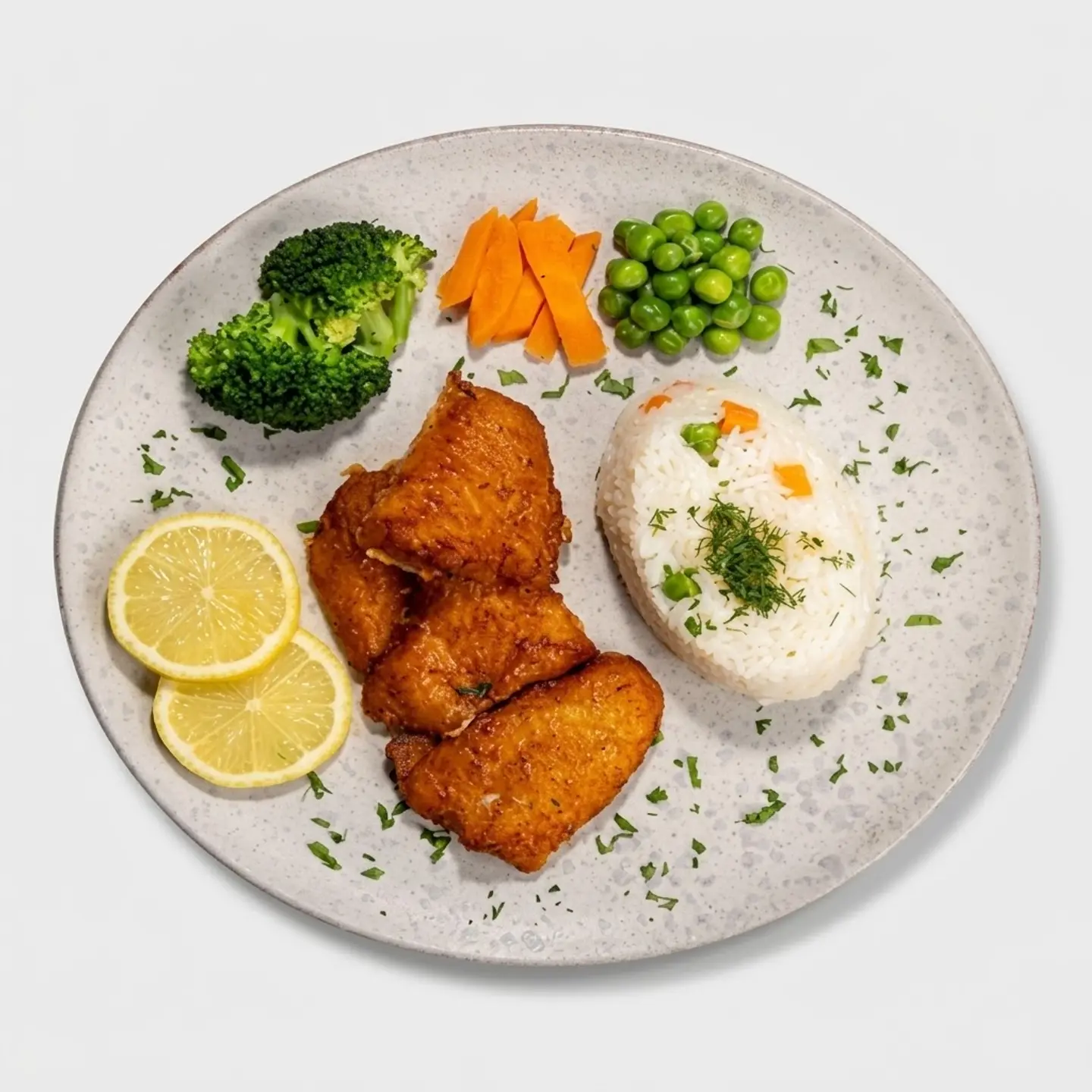 Fish Fillet With Veggies & Rice