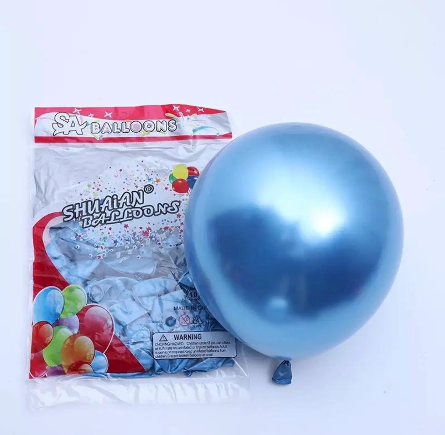 بالون كروم أزرق