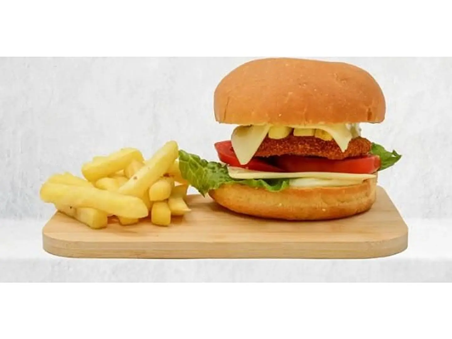 برجر دجاج مقلي بالبقسماط