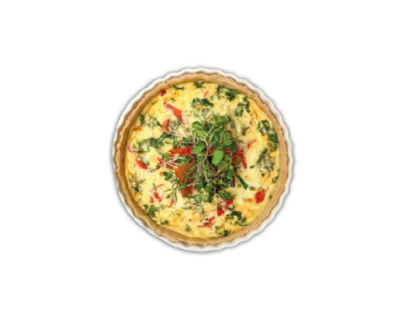 Salmonwith Spinach Quiche