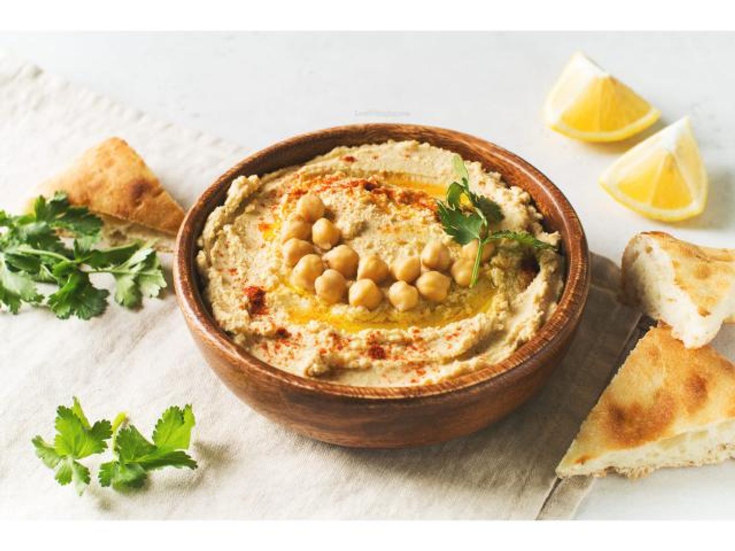 Large Plate Of Hummus