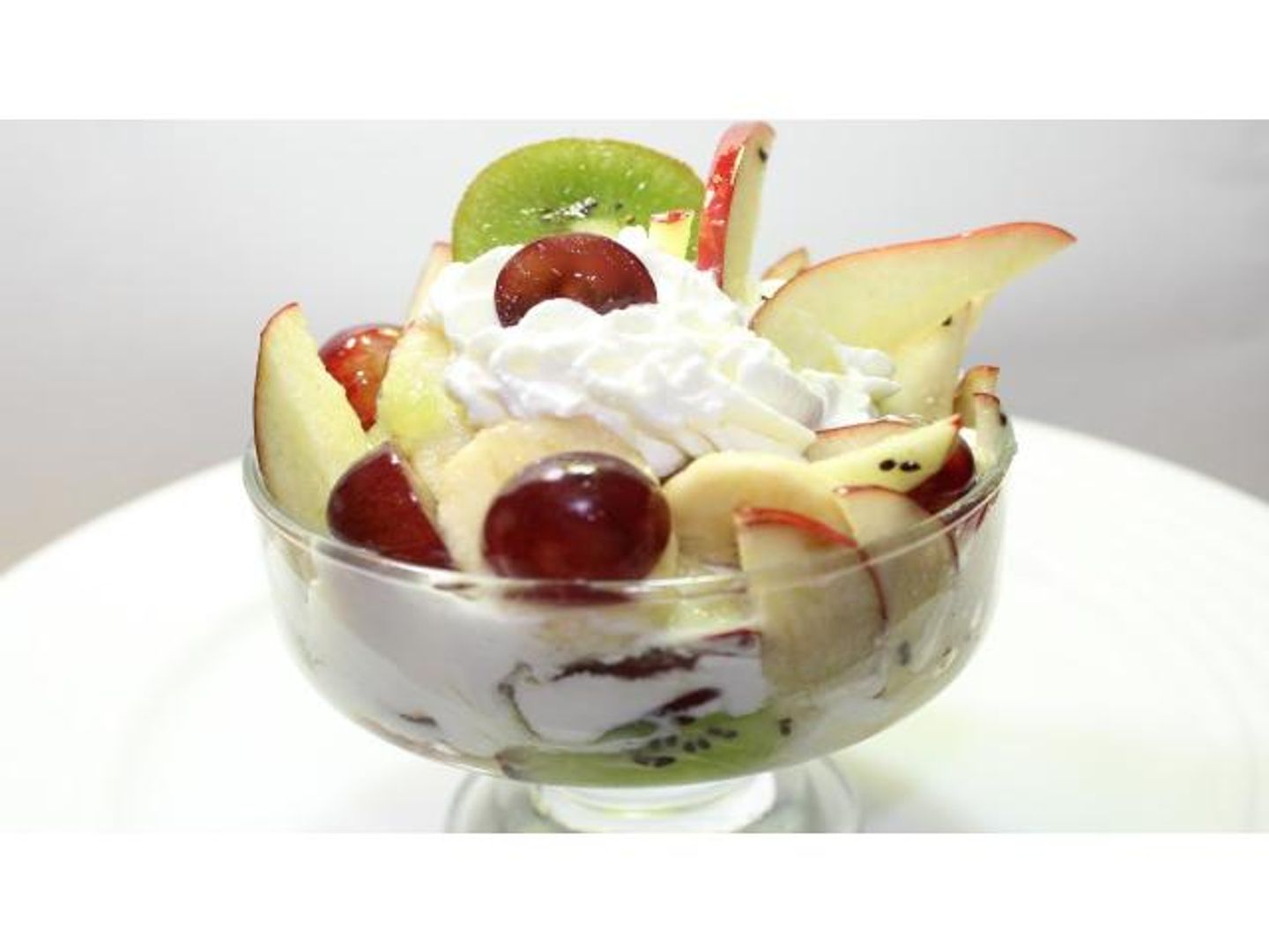 Fruit Salad With Ice Cream