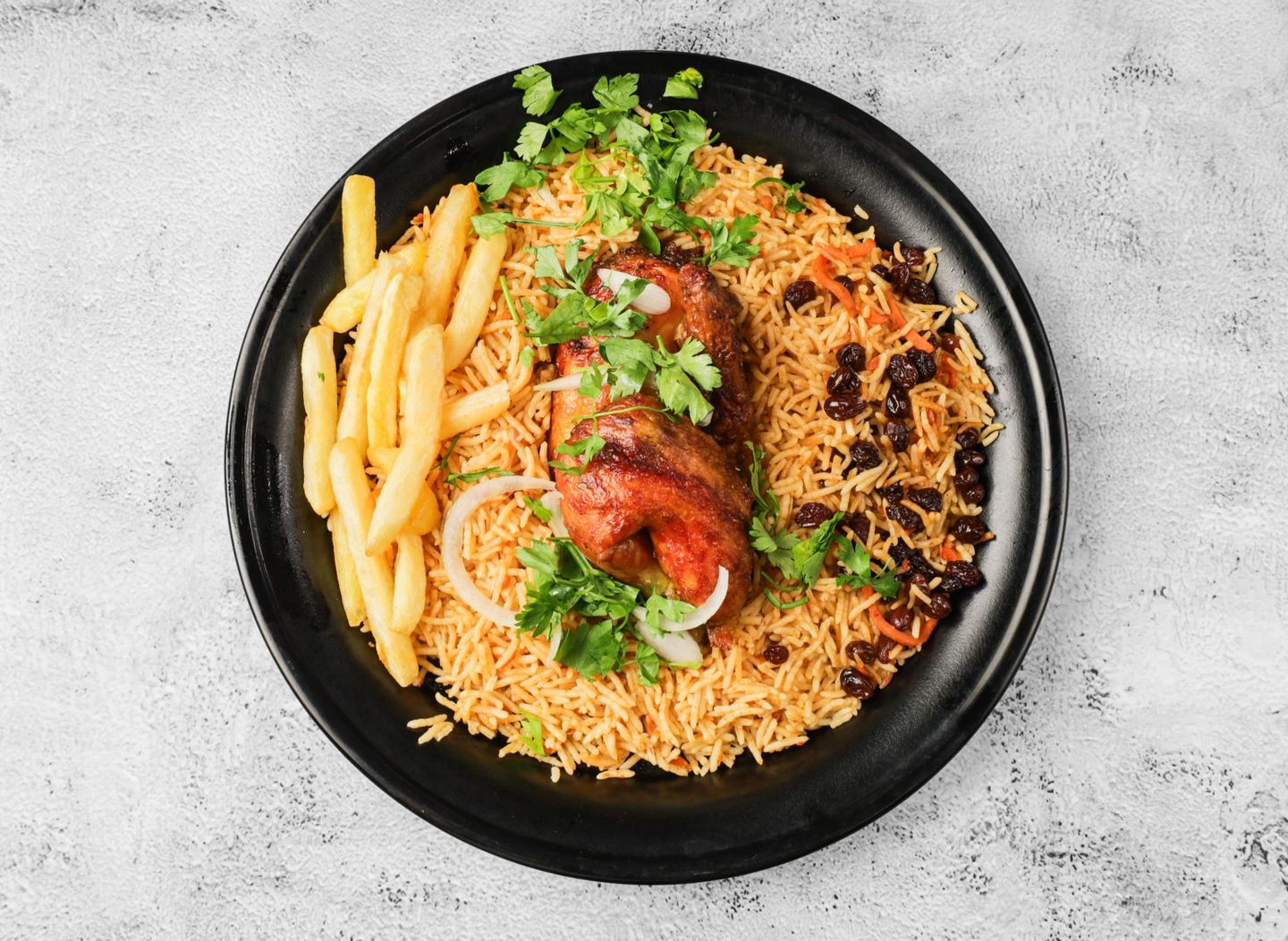 حبة دجاج شواية مع الأرز
