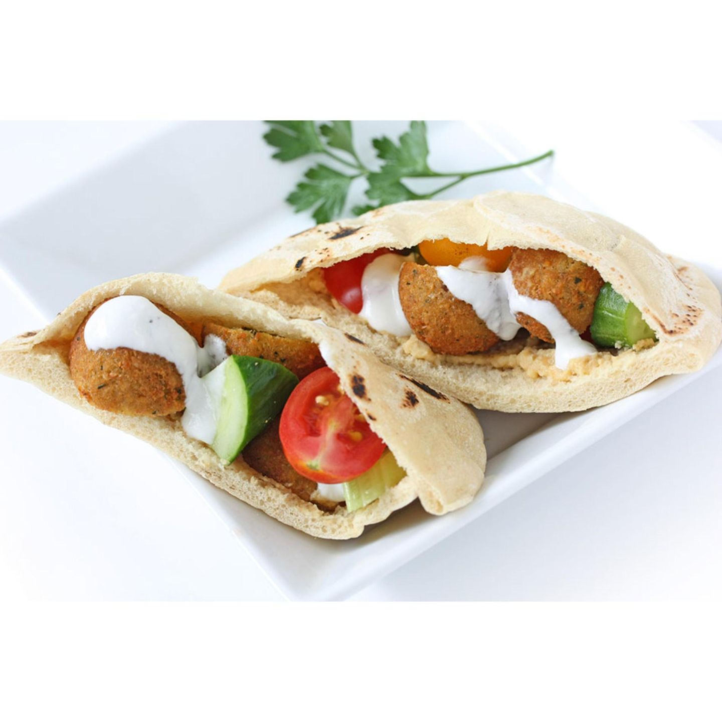 Falafel Sandwich With Eggs