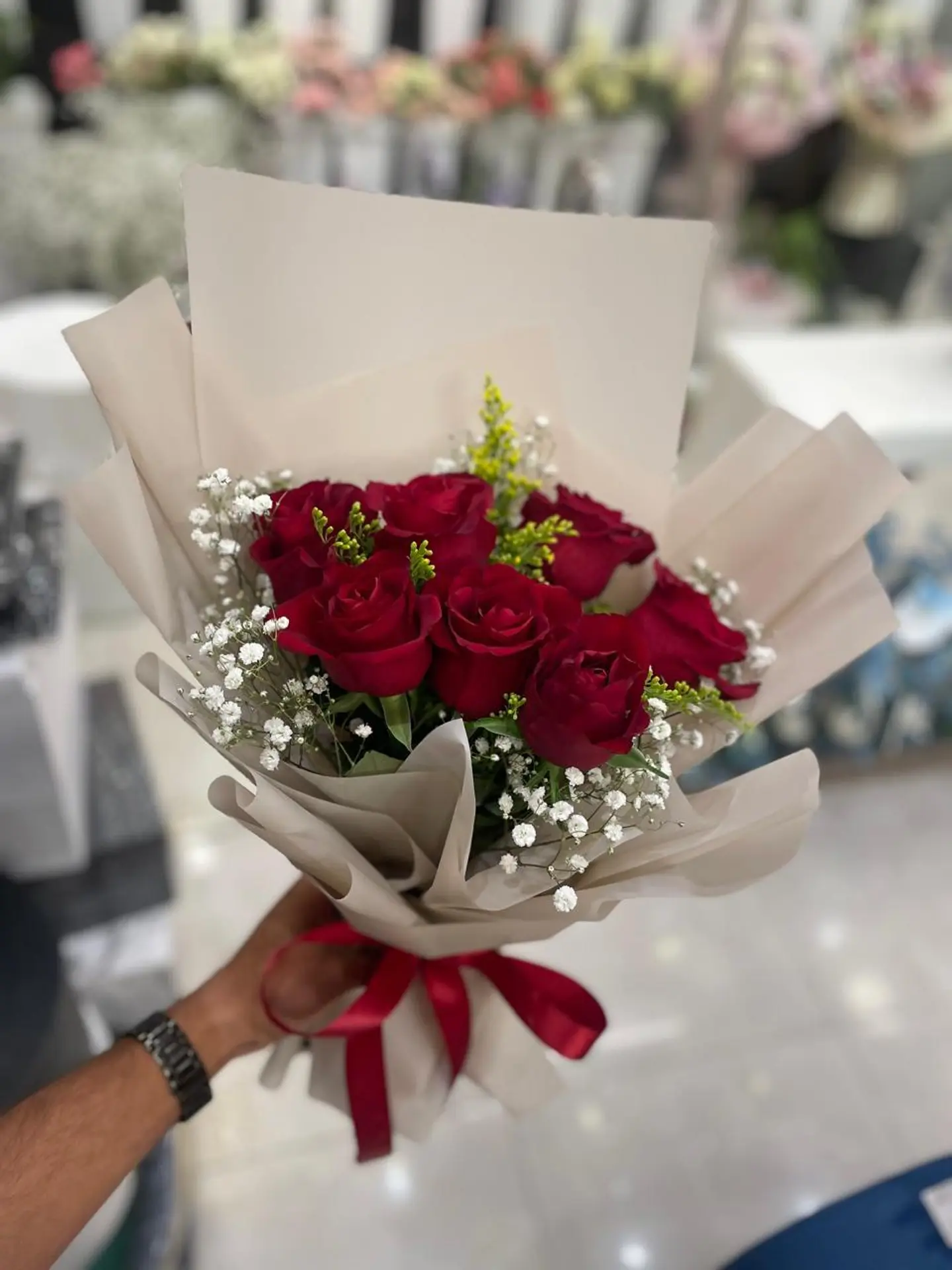 Red And Brown Rose Bouquet