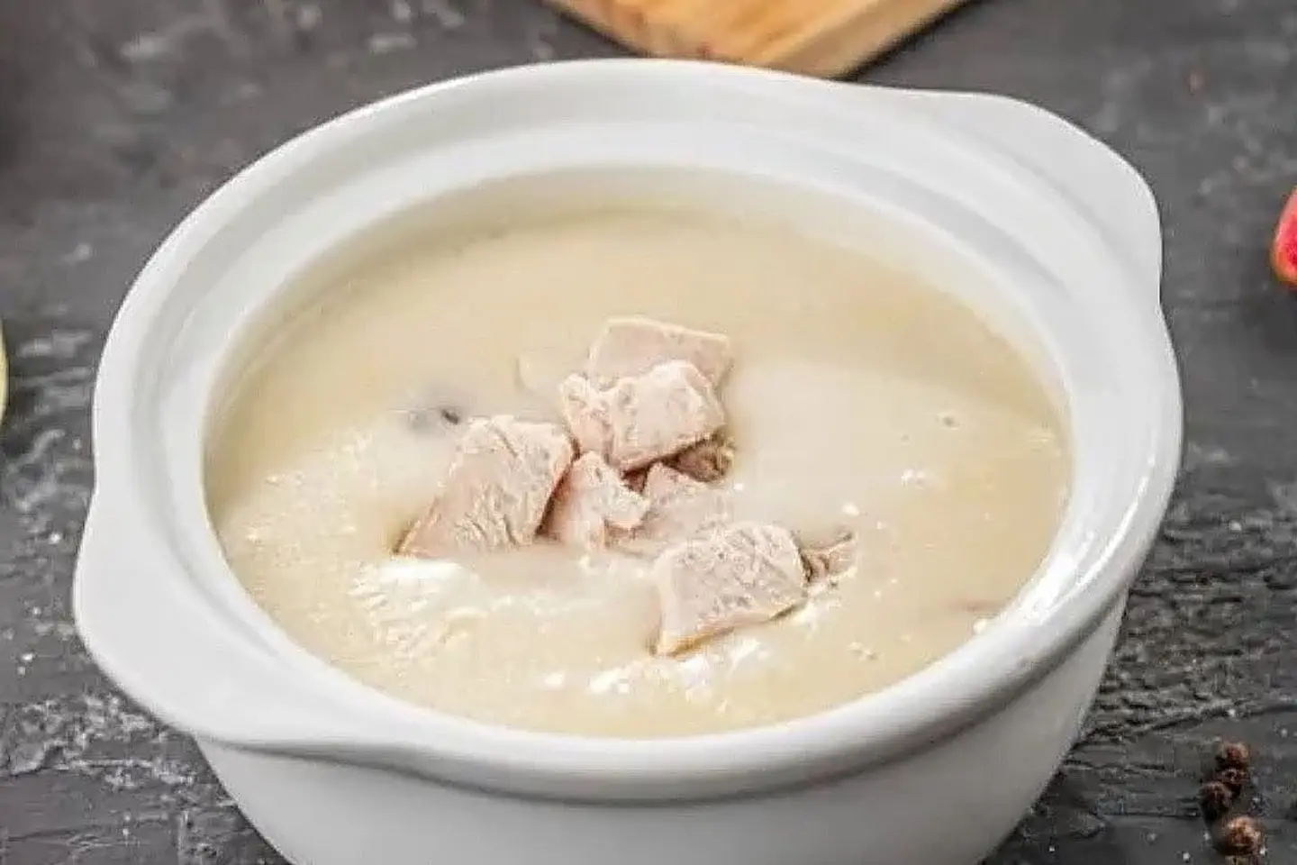 شوربة دجاج بالكريمة