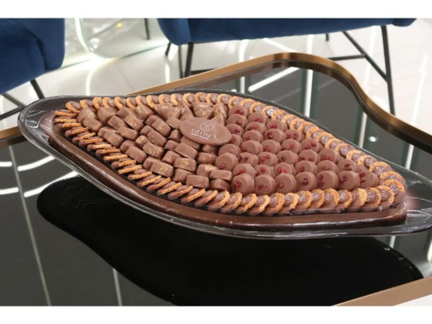 Crystal Tray With Base