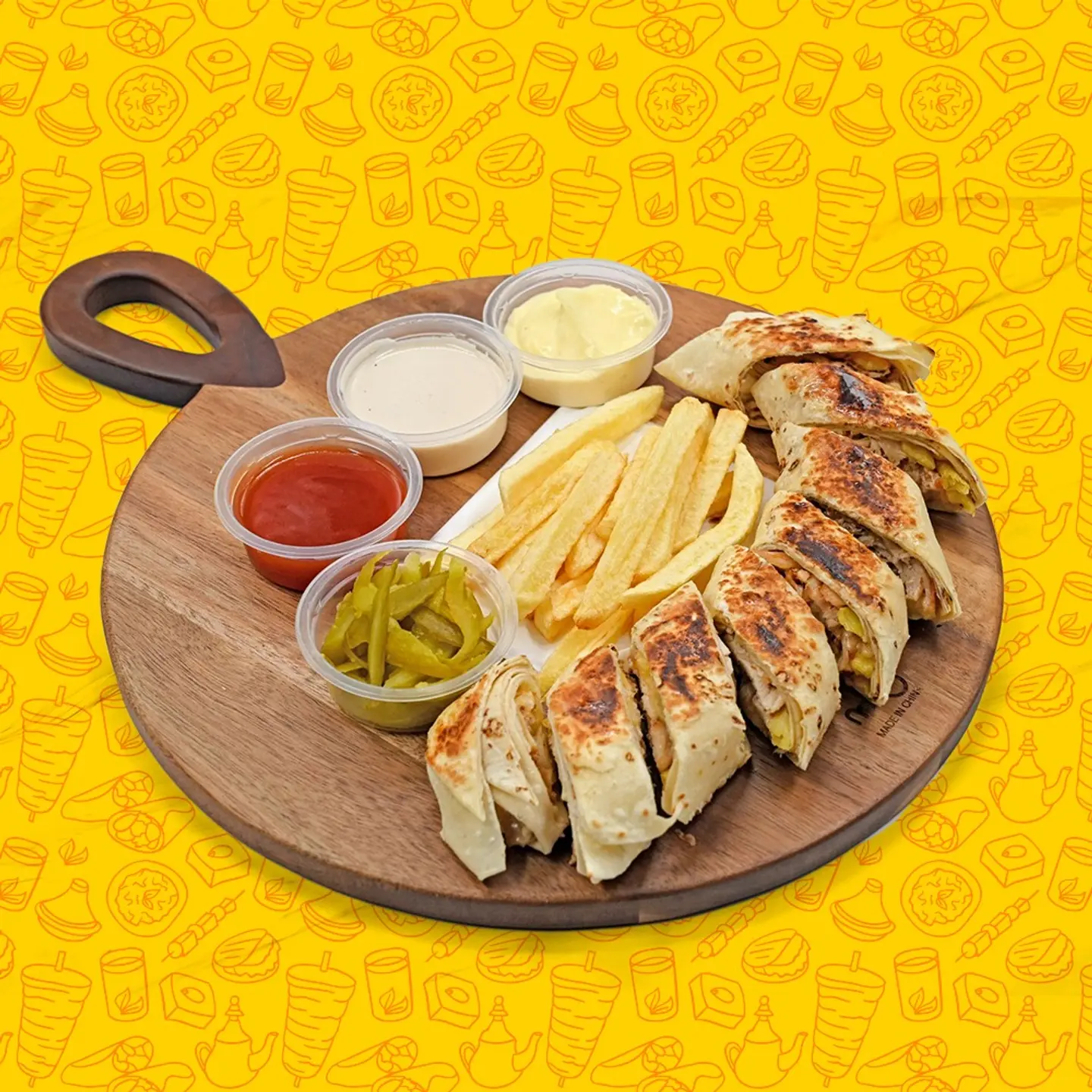 Double Arabic Chicken Shawarma