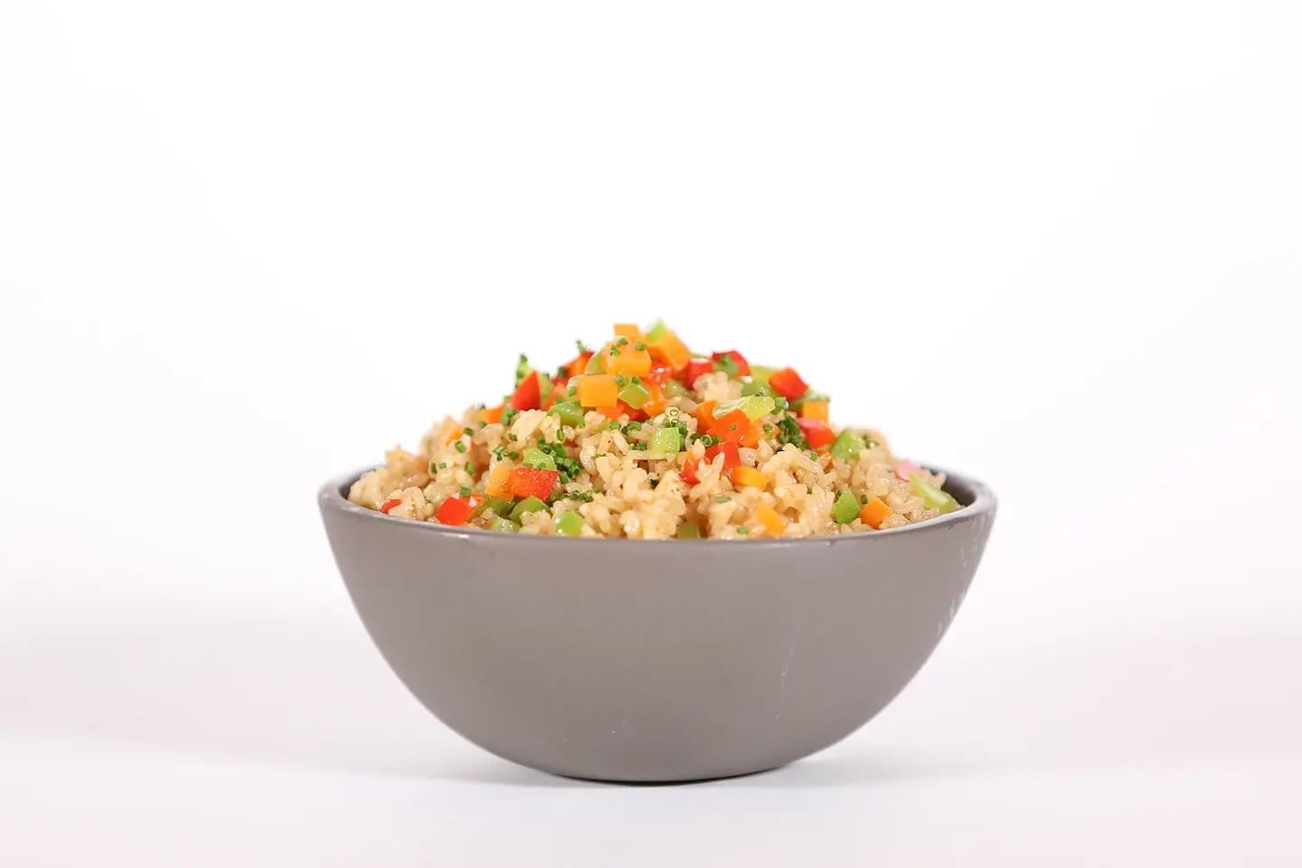 ارز مقلي بالخضار