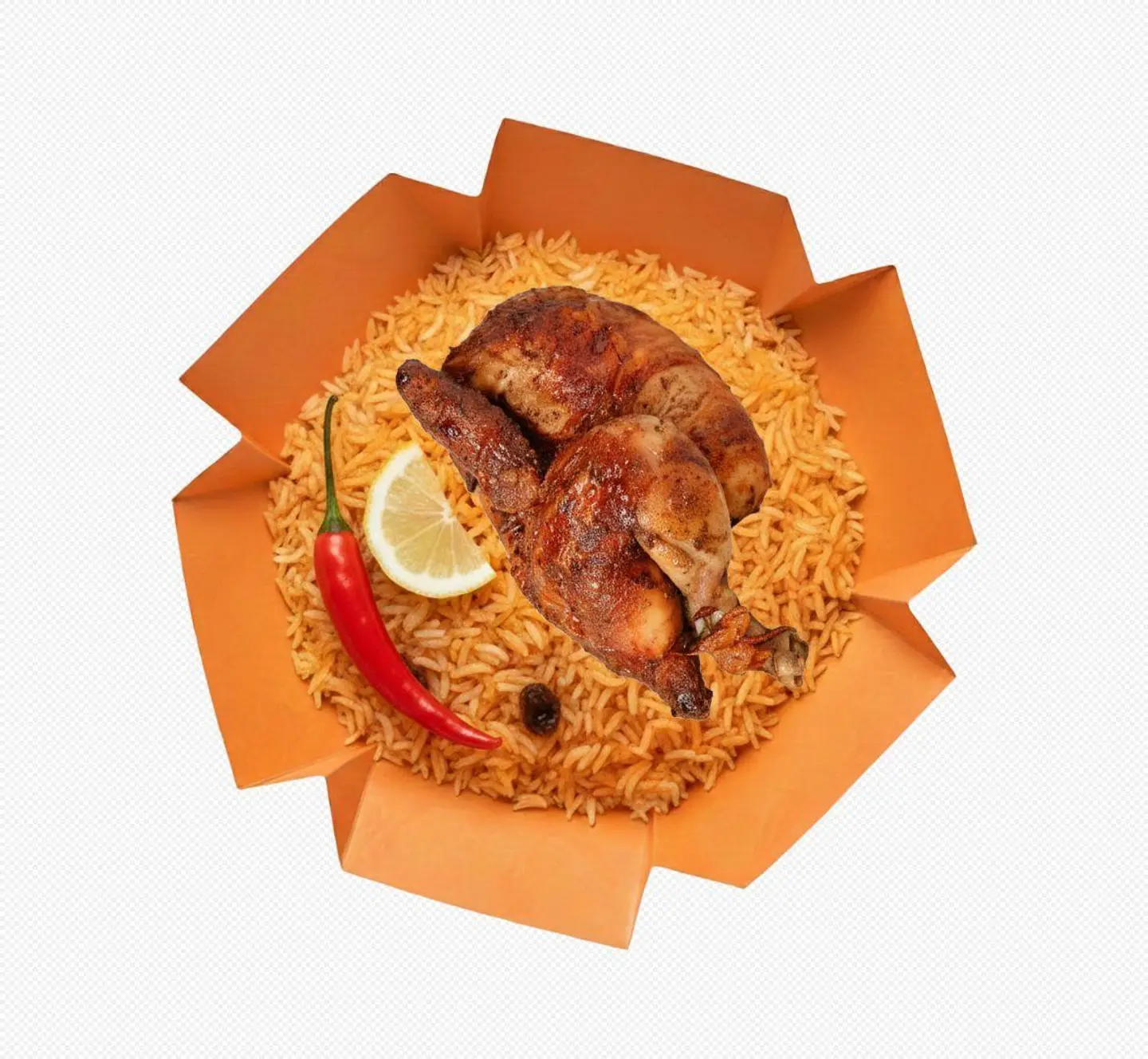 Half Grilled Chicken