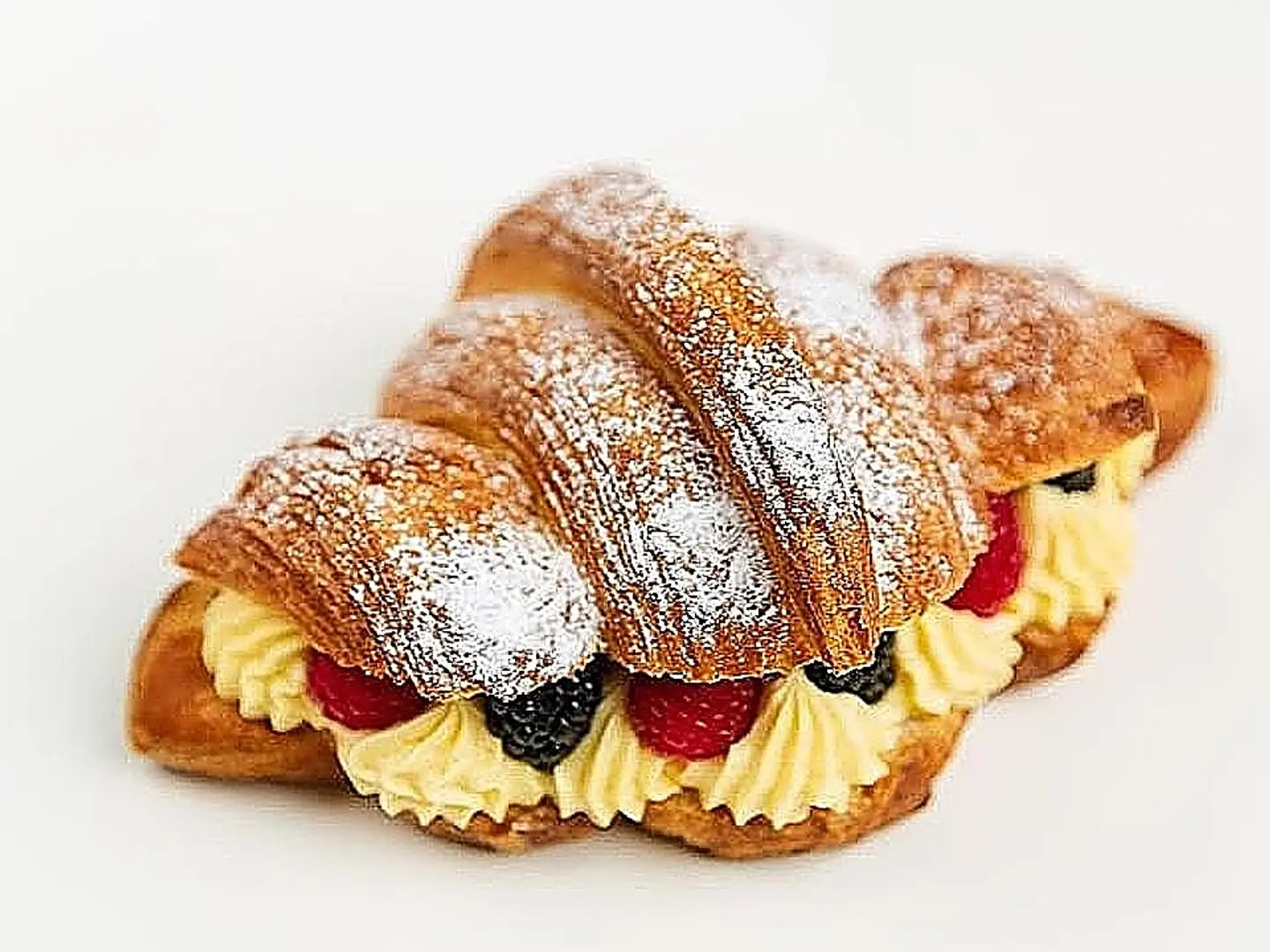 Mini Croissant With Berry Custard