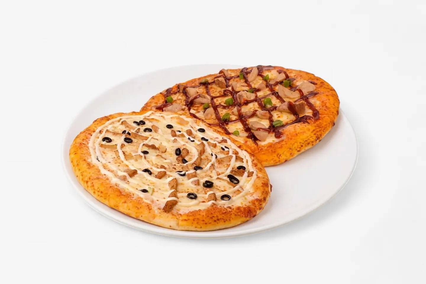 اتنين بيتزا وسط