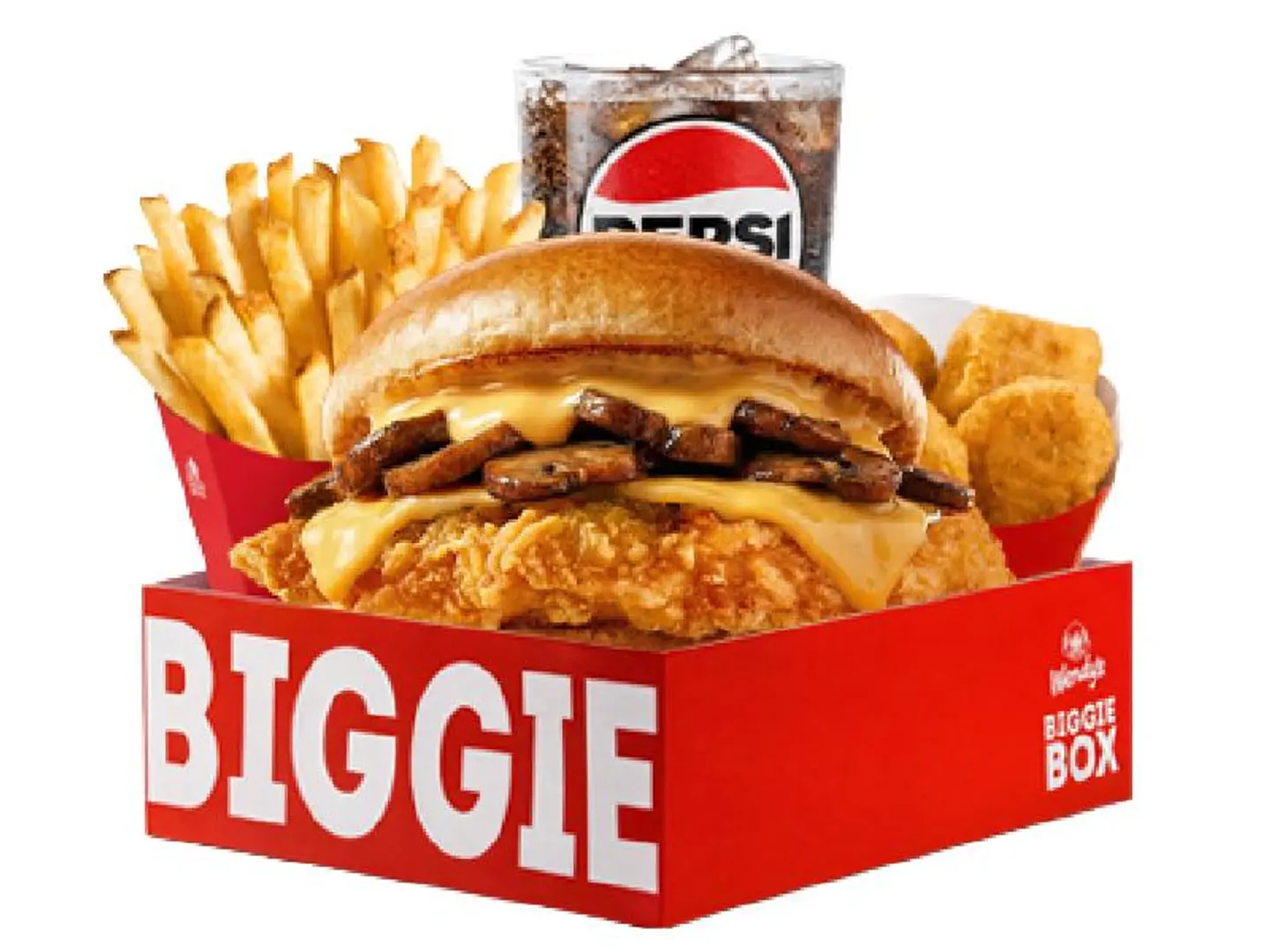 Biggie Box Chicken Mushroom Melt
