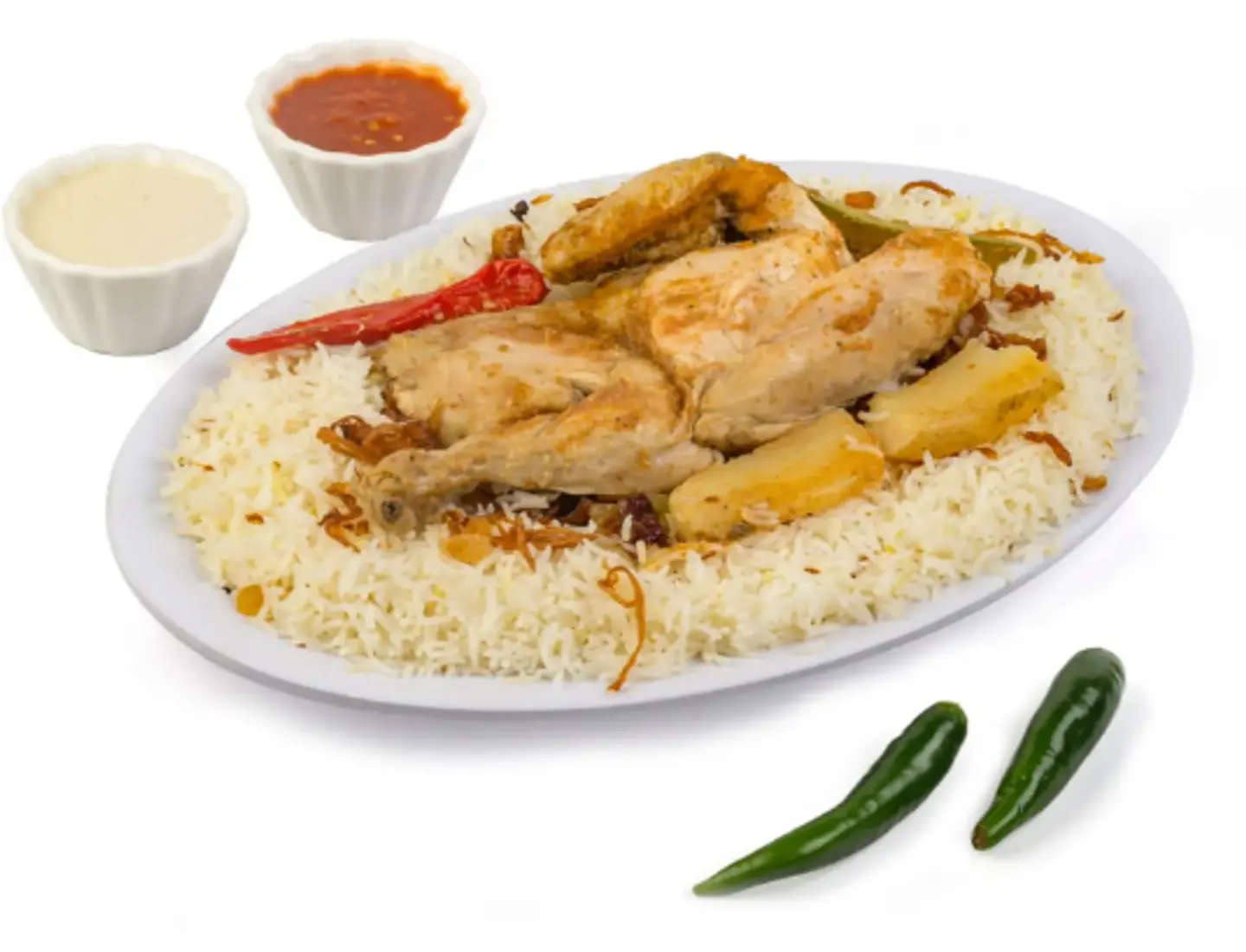 دجاج حنيذ أرز بيشاور