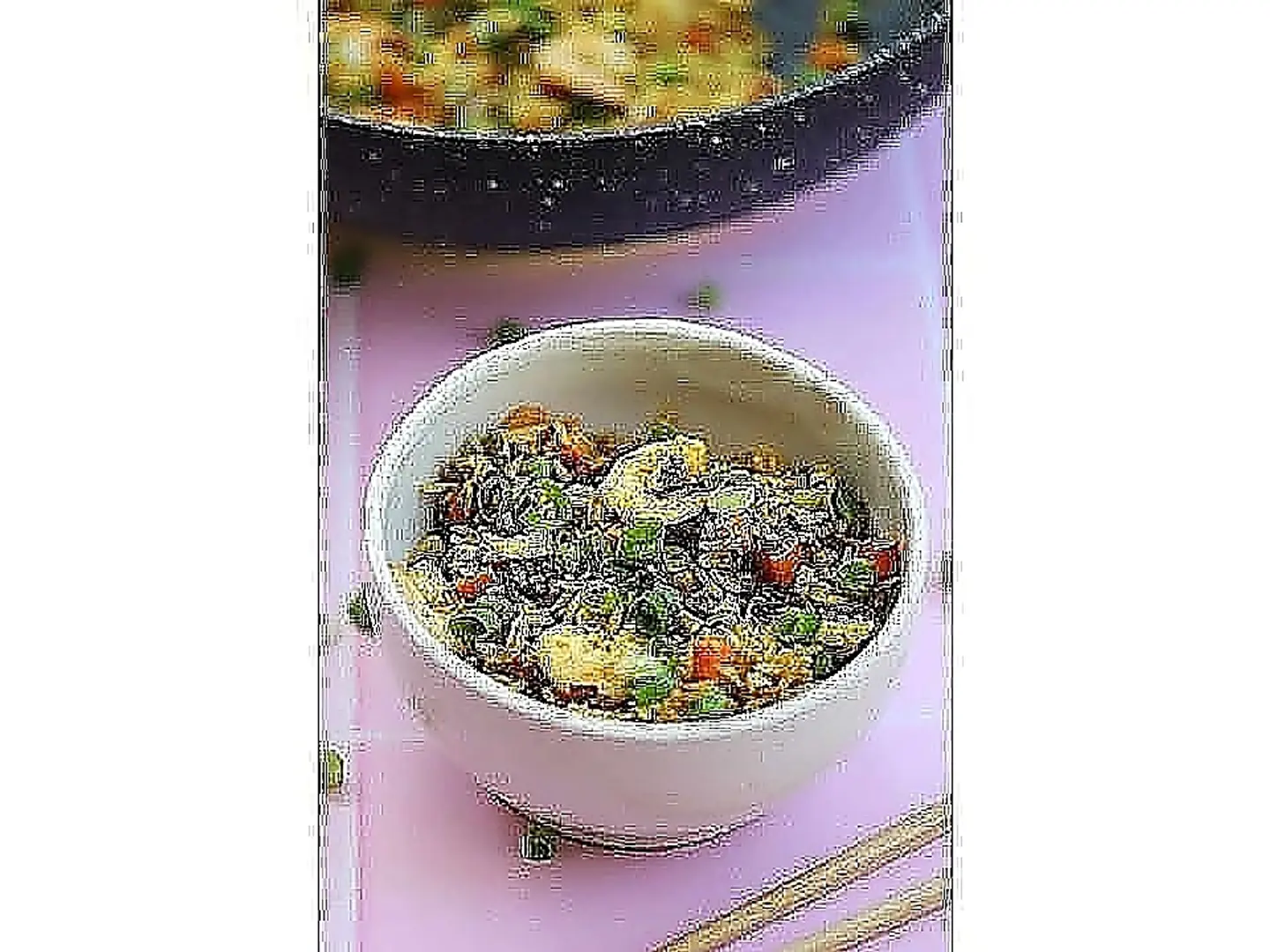 أرز مقلي بالخضار سنغافورة