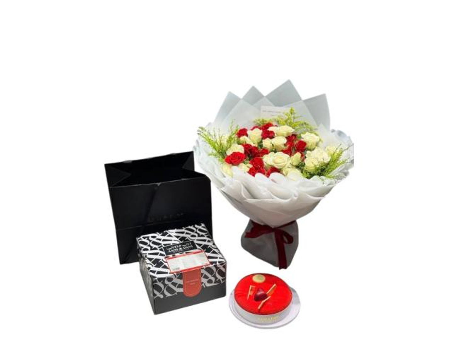 تنسيق مبروك التخرج احمر