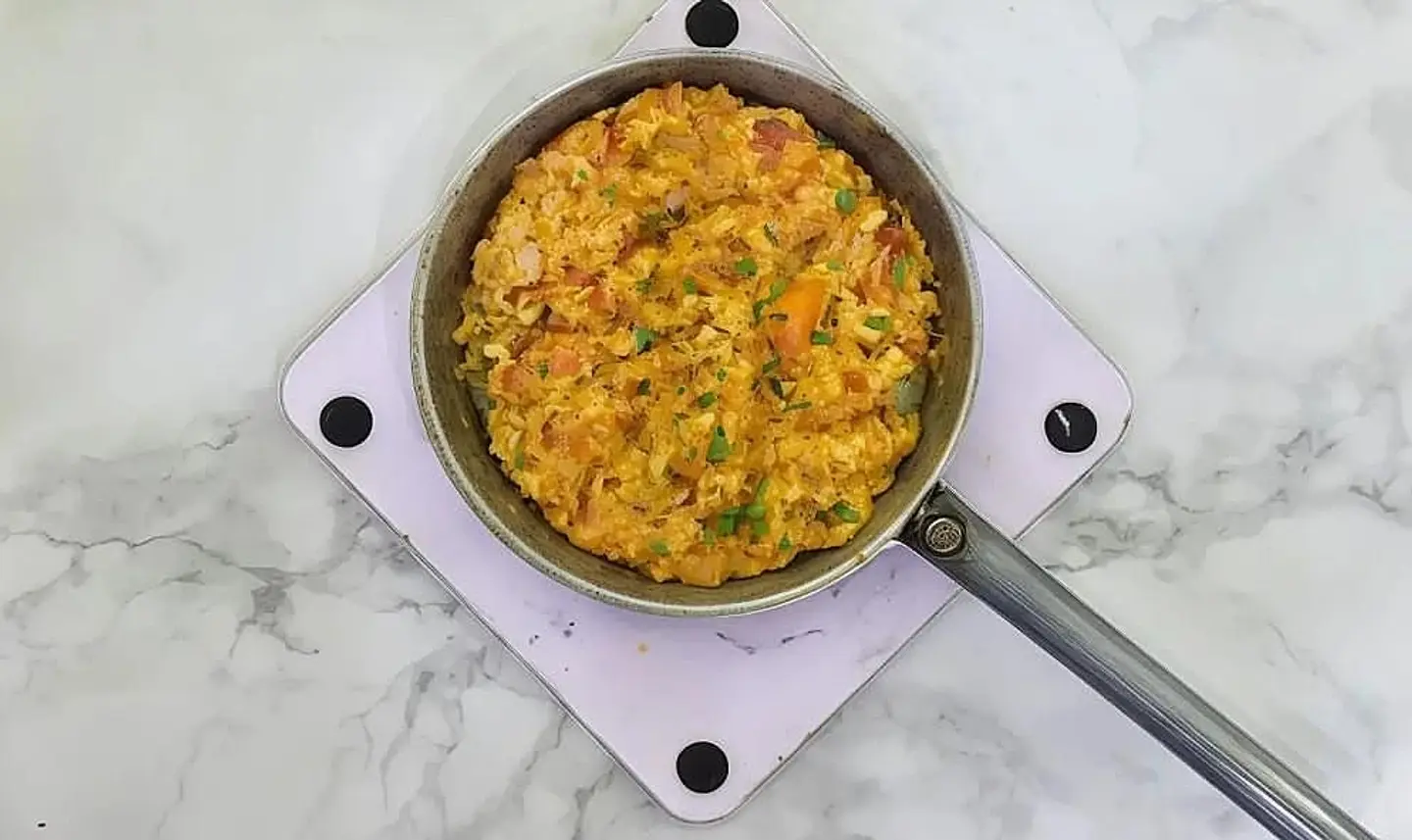 تونة خضار مع بيض