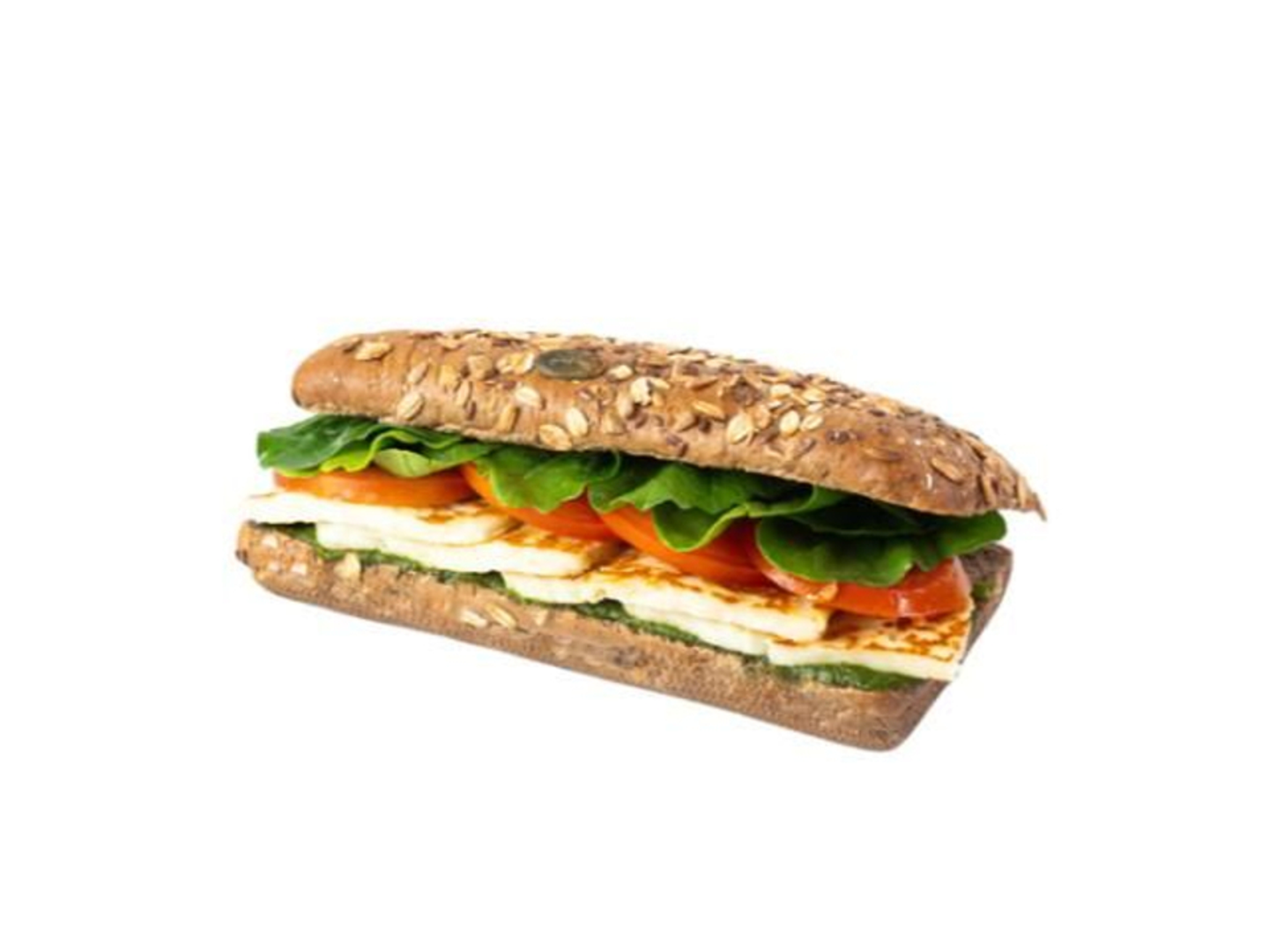 Ciabatta Halloumi With Pesto Basil