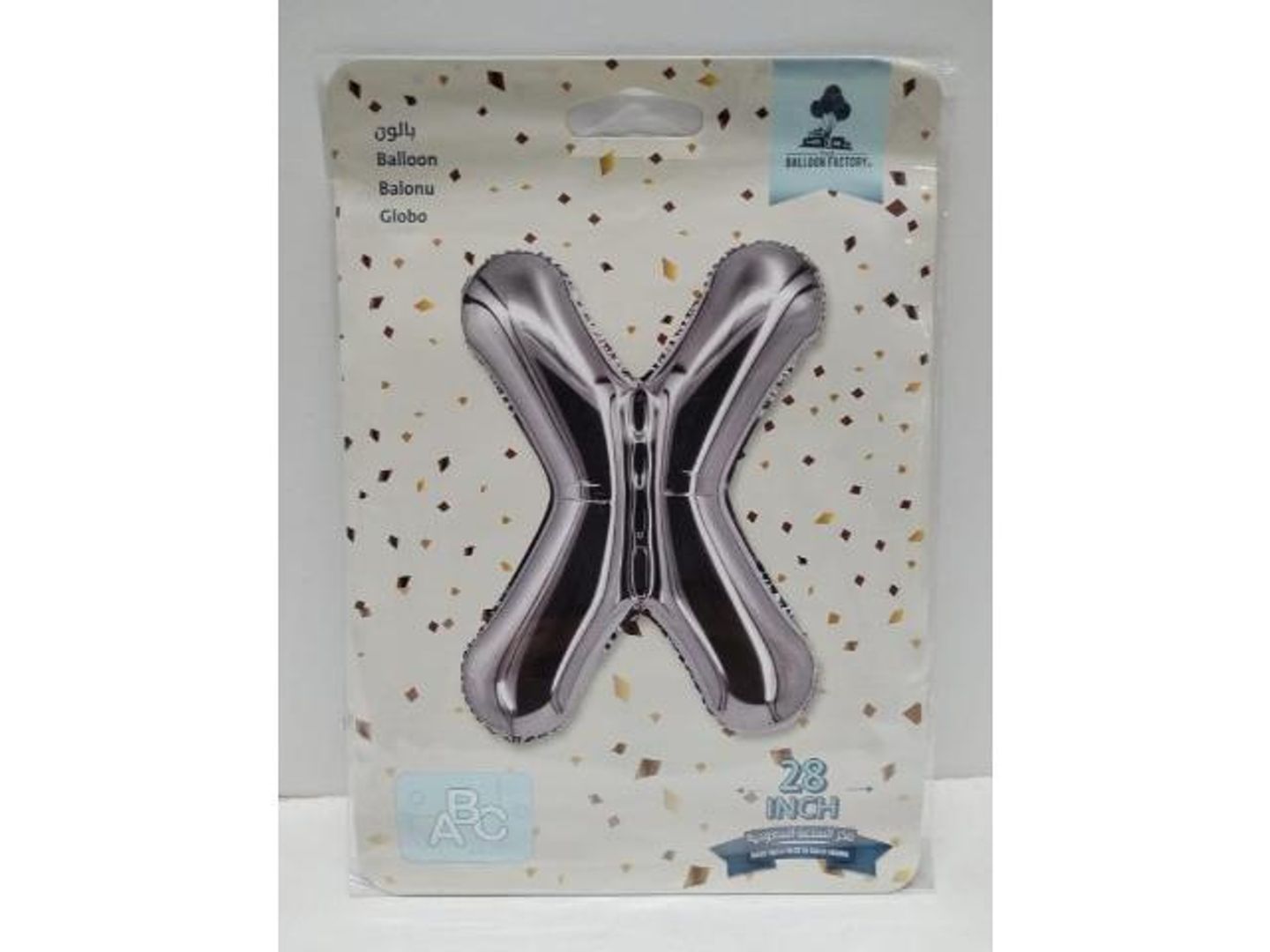 Silver Balloon Letter X