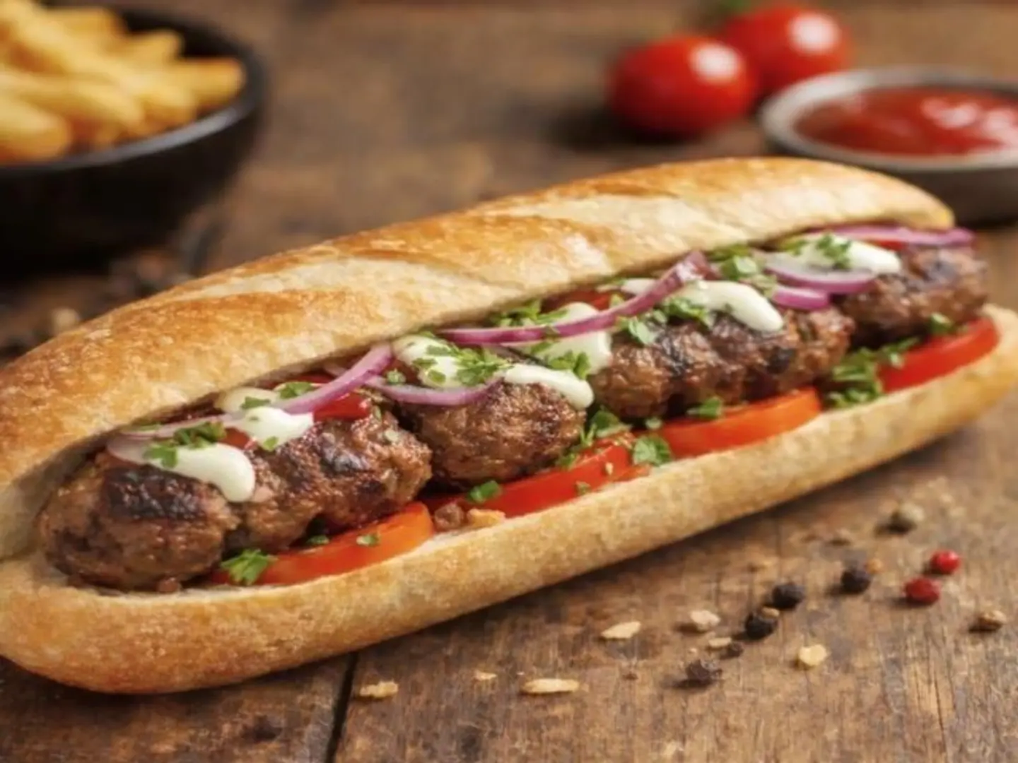 ساندوتش ستربس جريل خبز فرنسى