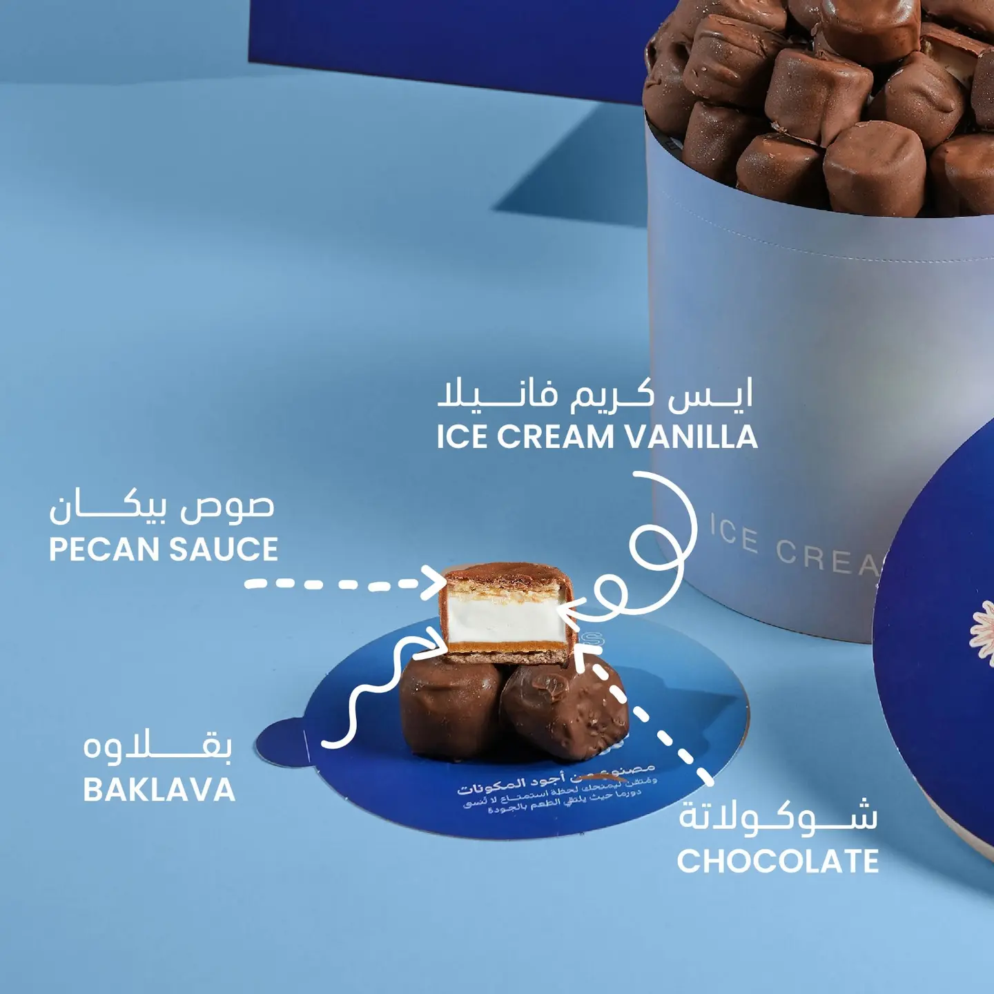 بوكس بقلاوة بايتس آيس كريم